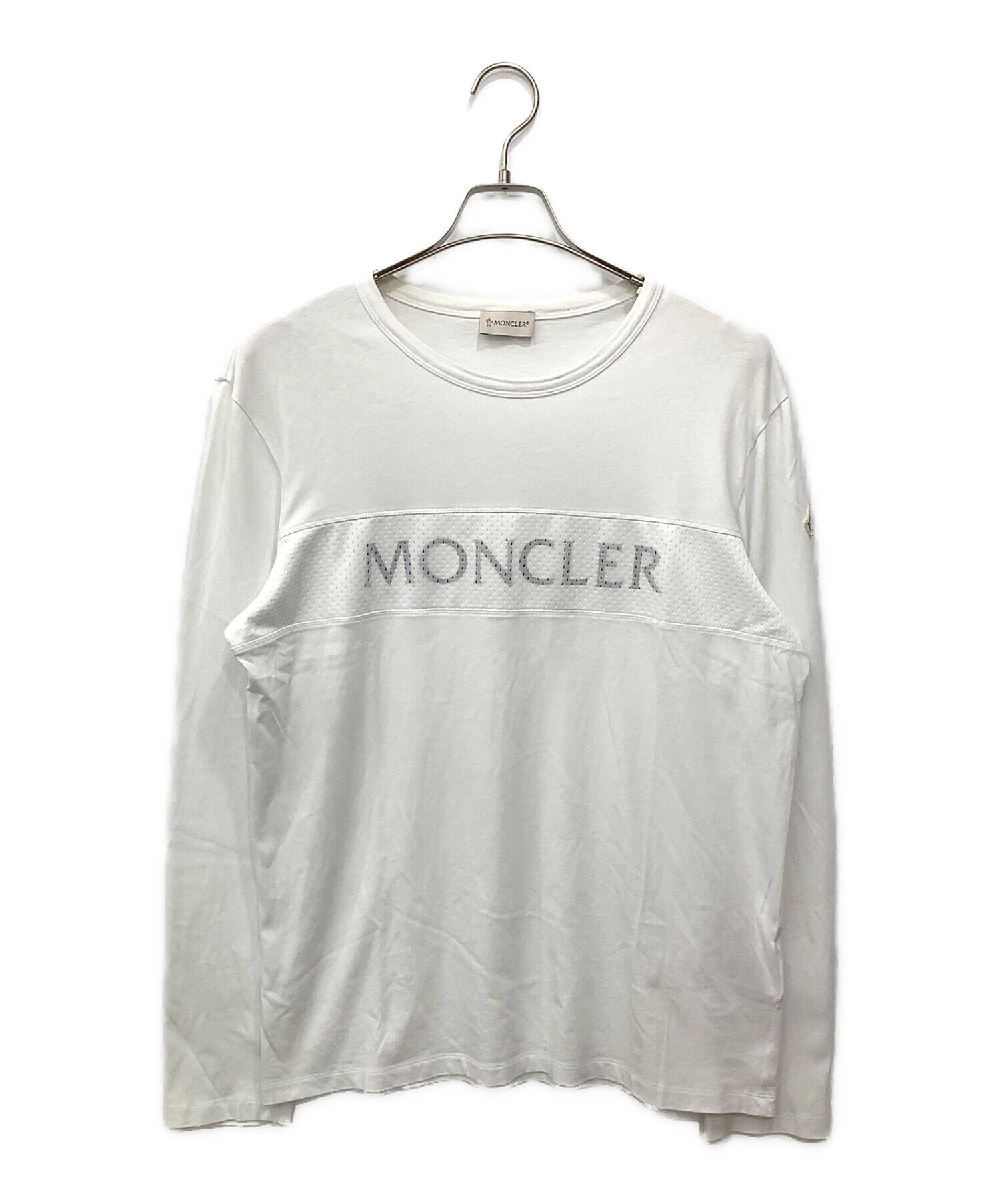 中古・古着通販】MONCLER (モンクレール) 長袖カットソー ホワイト 