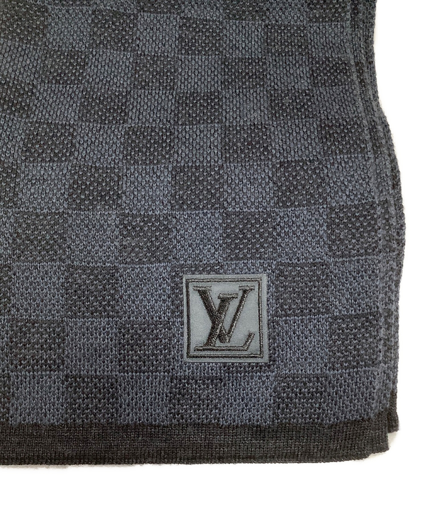 中古・古着通販】LOUIS VUITTON (ルイ ヴィトン) エシャルプ・プティ ダミエ マフラー グレー｜ブランド・古着通販  トレファク公式【TREFAC FASHION】スマホサイト