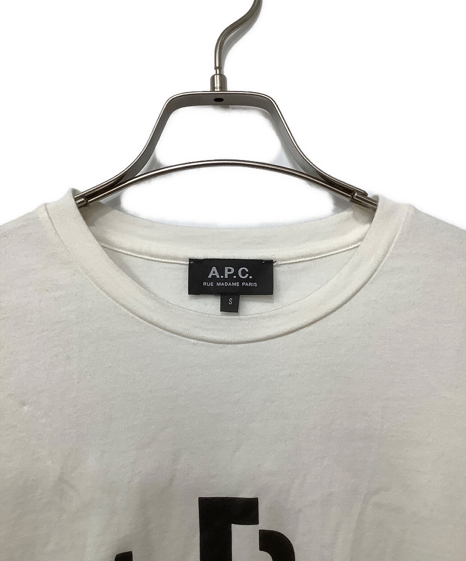 中古・古着通販】A.P.C. (アーペーセー) EDIFICE (エディフィス) 別注DECALEプリントTシャツ ホワイト  サイズ:S｜ブランド・古着通販 トレファク公式【TREFAC FASHION】スマホサイト