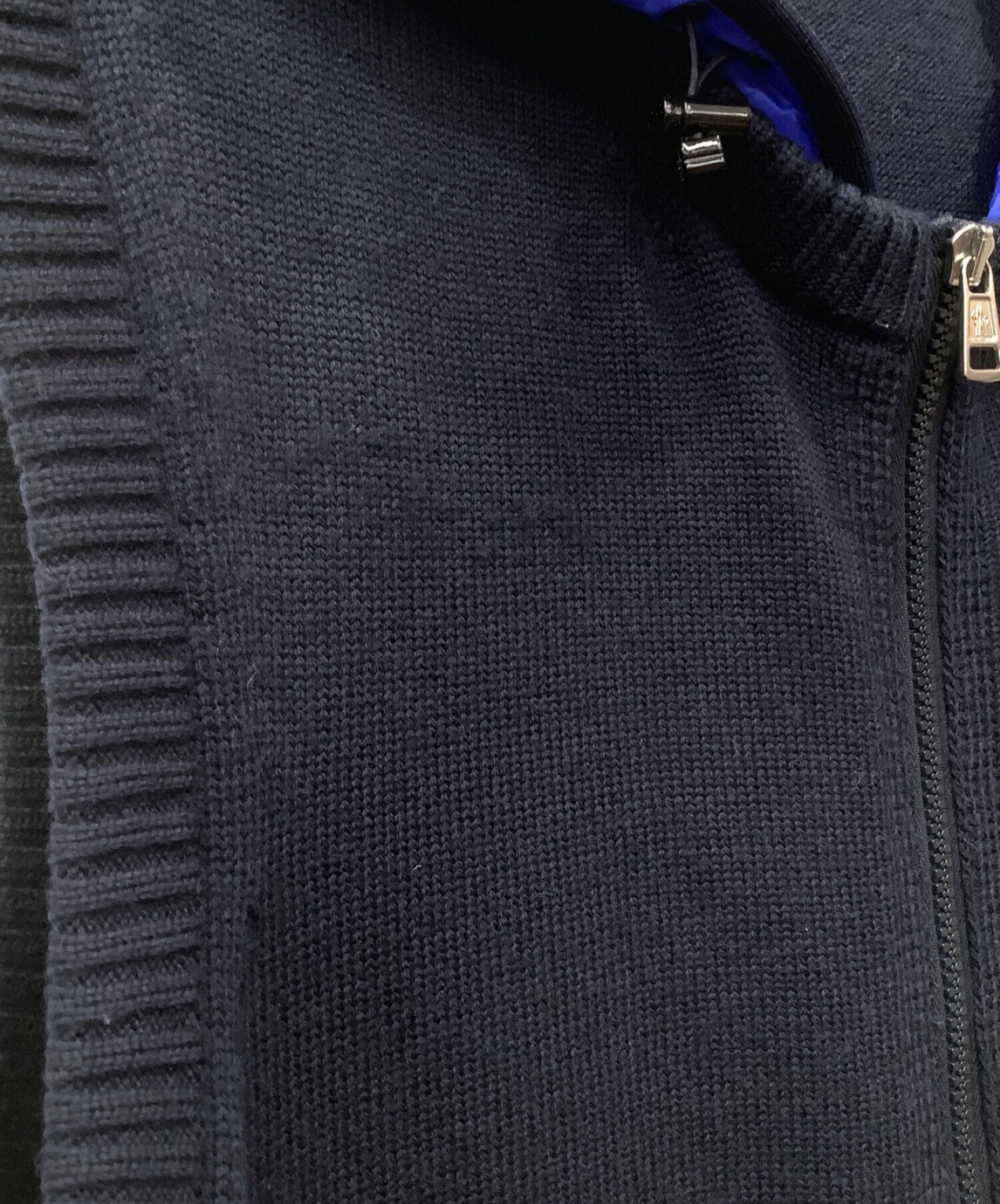 中古・古着通販】MONCLER (モンクレール) ダウン切替ニットベスト ネイビー サイズ:L｜ブランド・古着通販 トレファク公式【TREFAC  FASHION】スマホサイト