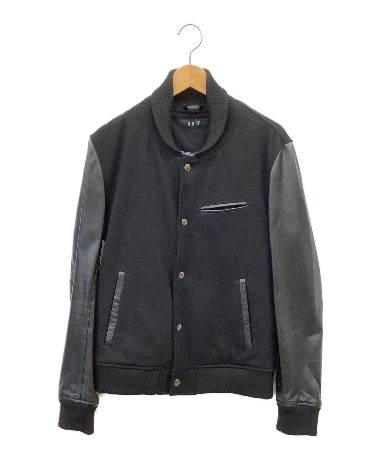 GGD (ジージーディー) 袖切り替えジャケット ブラック サイズ:3