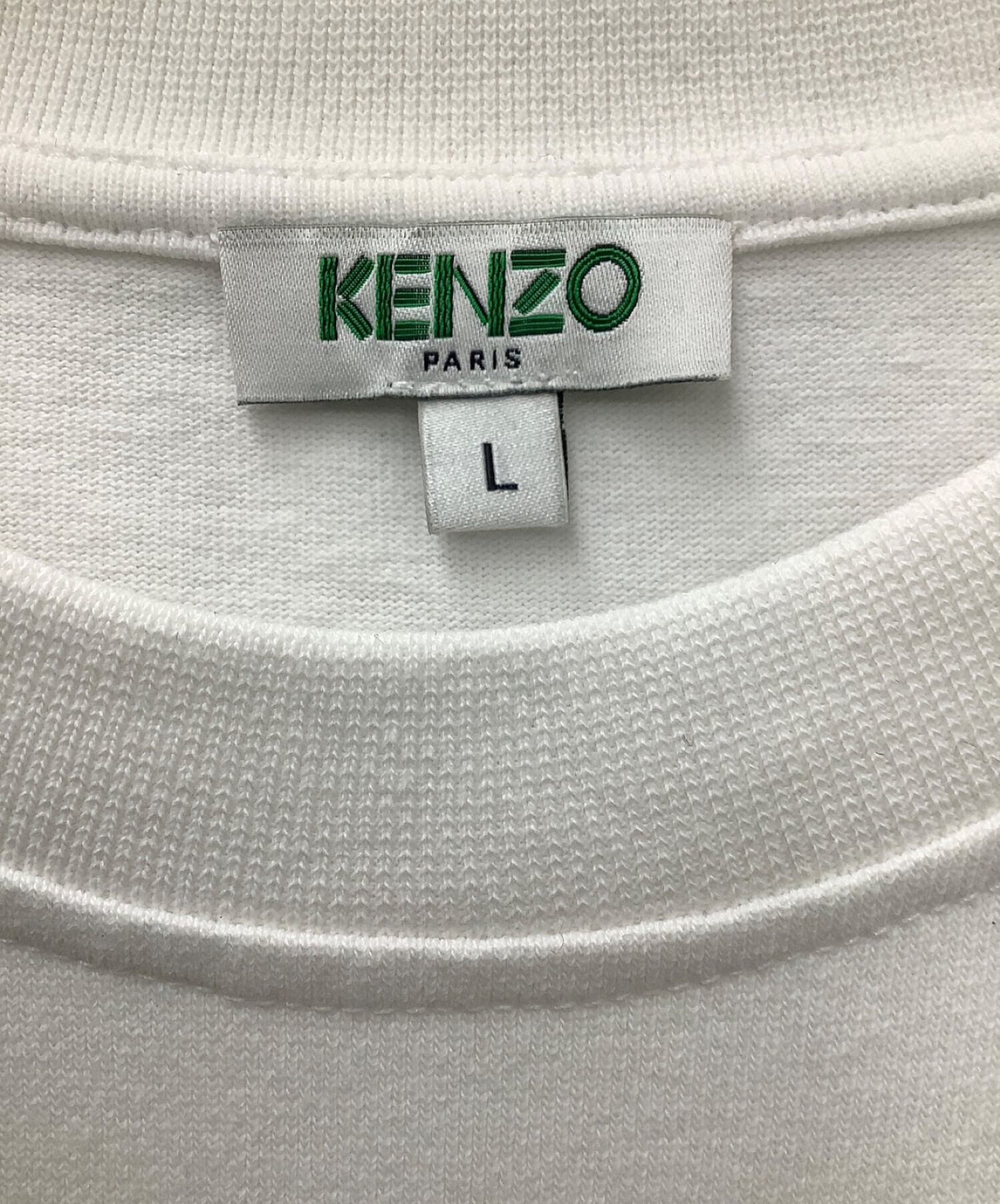 KENZO (ケンゾー) タイガー刺繍Tシャツ ホワイト サイズ:L