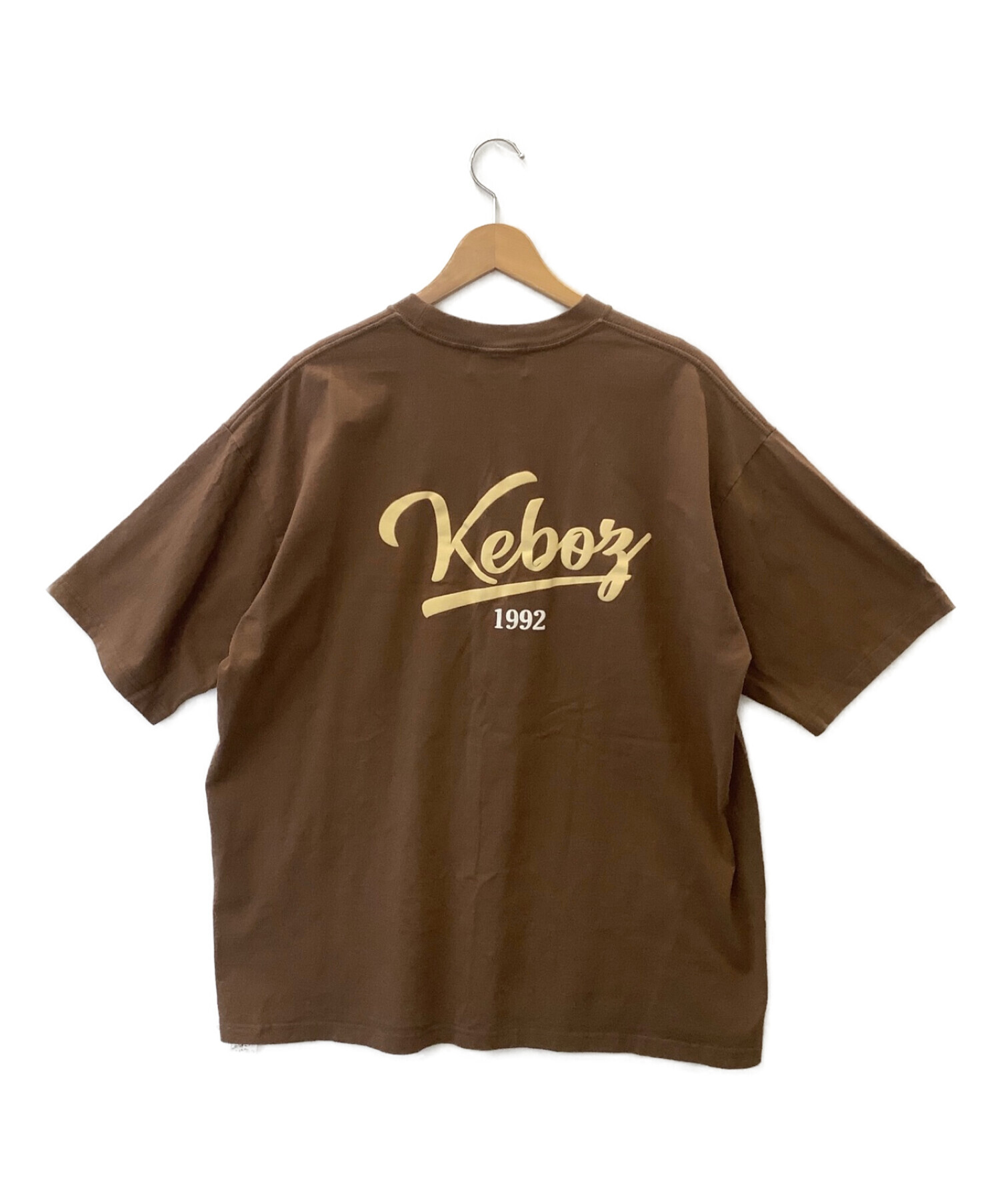 KEBOZ (ケボズ) バックプリントTシャツ ブラウン サイズ:XL
