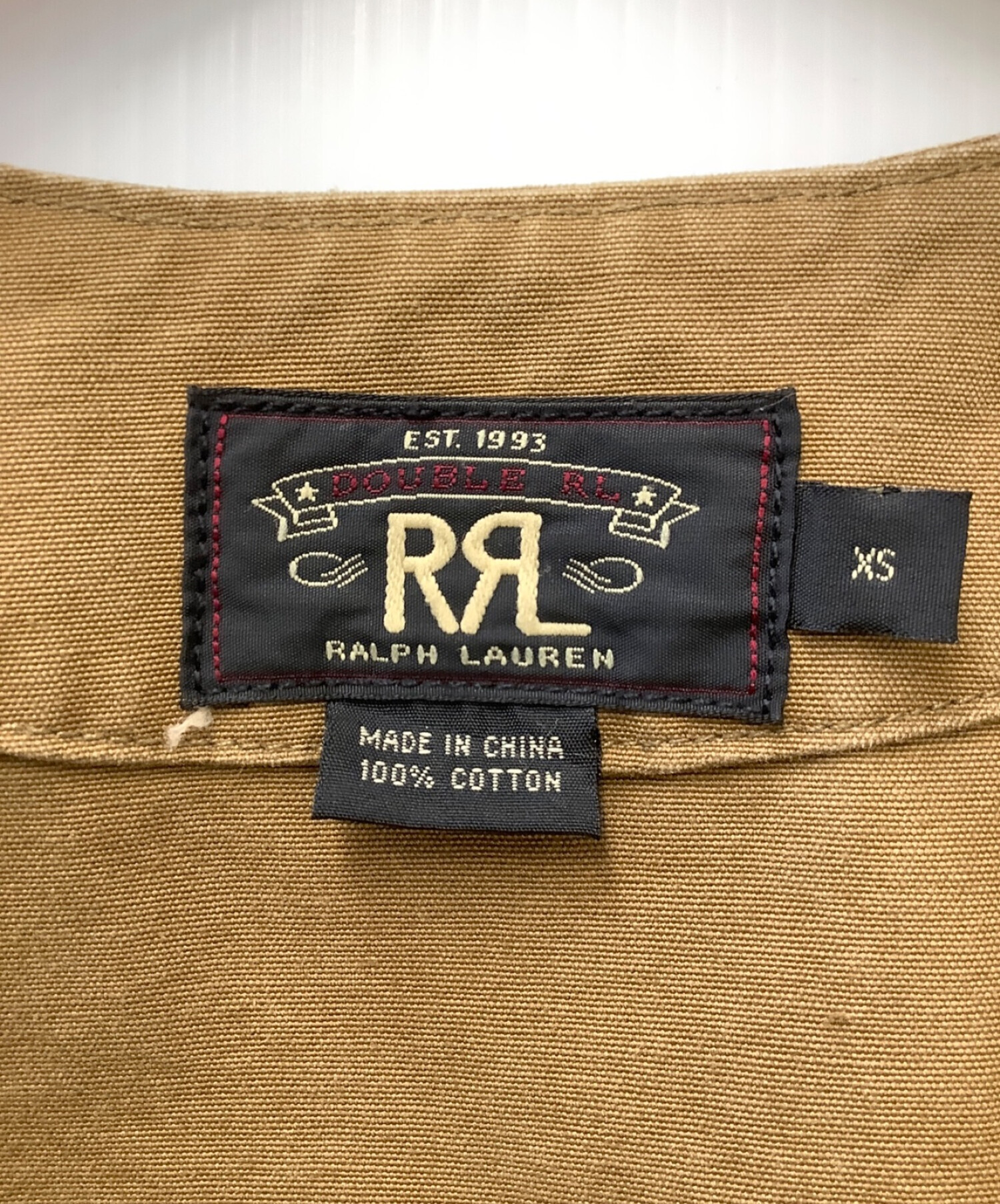 RRL (ダブルアールエル) ハンティングベスト カーキ サイズ:XS