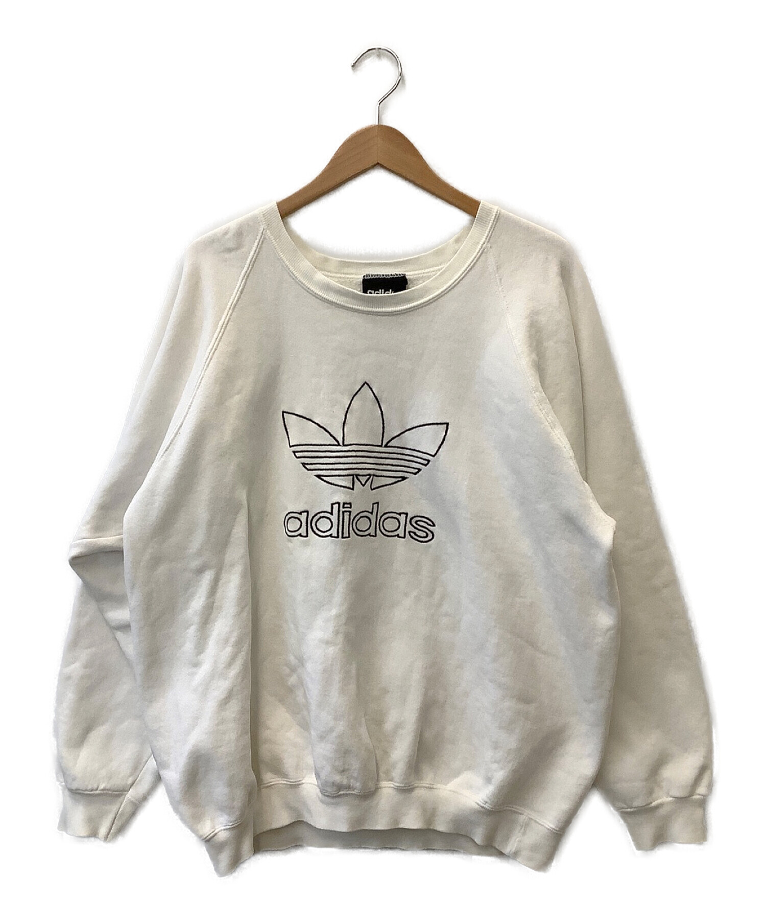 中古・古着通販】adidas (アディダス) スウェット ホワイト サイズ:M