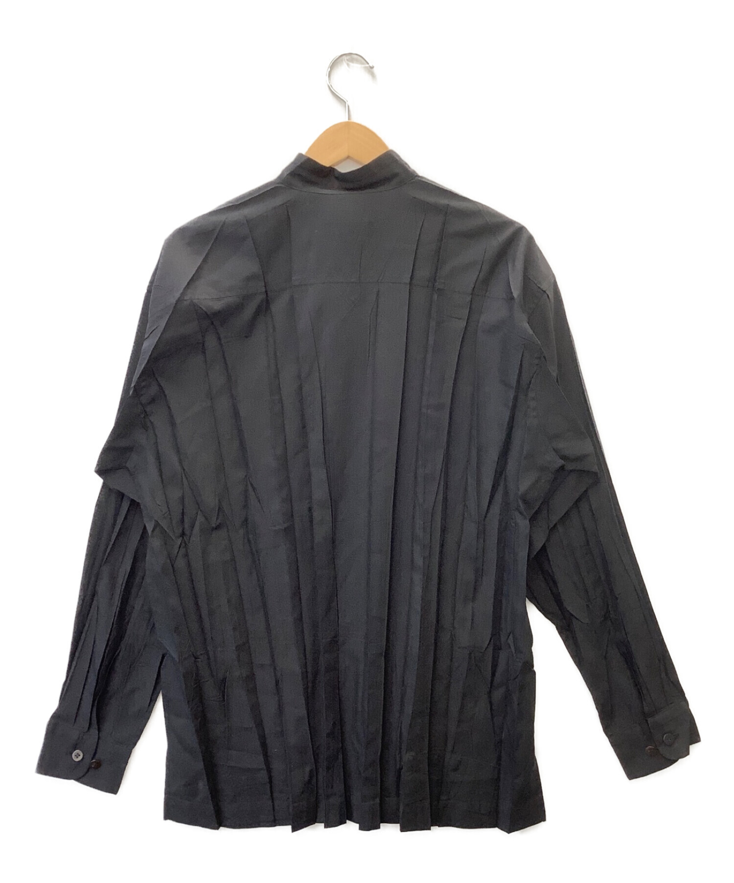 中古・古着通販】ISSEY MIYAKE (イッセイミヤケ) プリーツバンドカラー