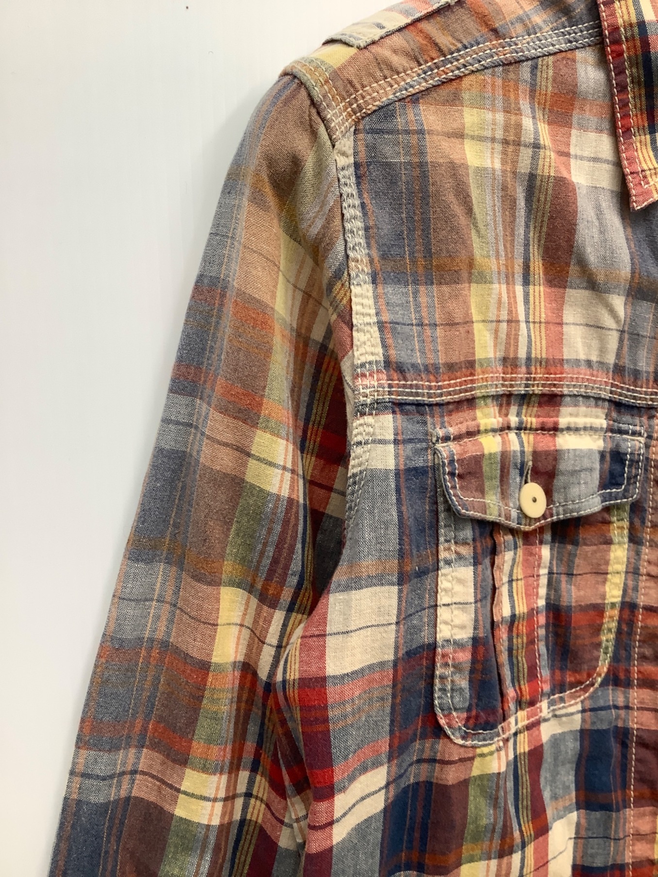 NIGEL CABOURN (ナイジェルケーボン) マドラスチェックシャツ サイズ:48