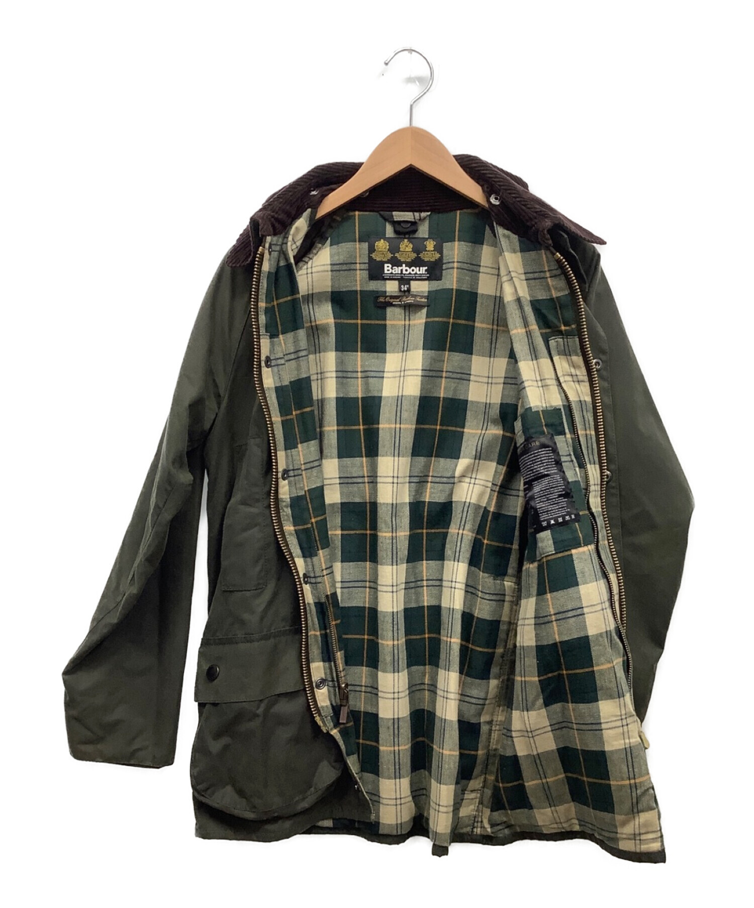 Barbour (バブアー) オイルドジャケット セージグリーン サイズ:UK34