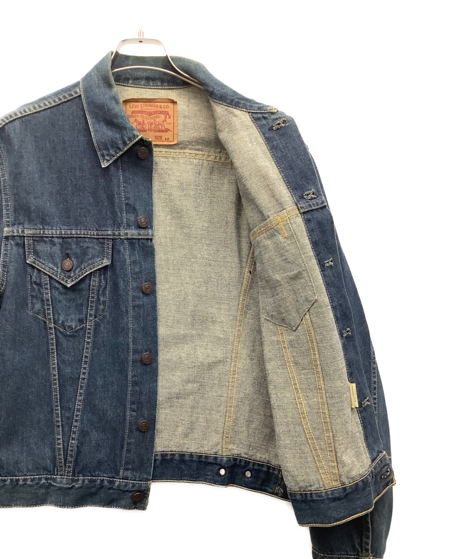 中古・古着通販】LEVI'S (リーバイス) デニムジャケット インディゴ