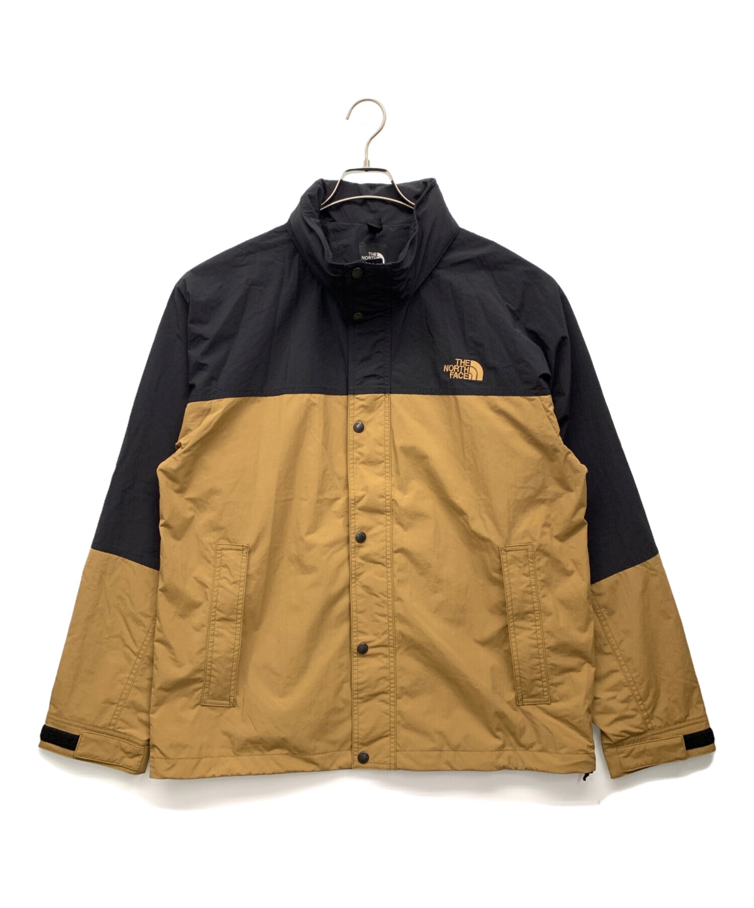 THE NORTH FACE (ザ ノース フェイス) ハイドレナウィンドジャケット カーキ×ブラック サイズ:XL