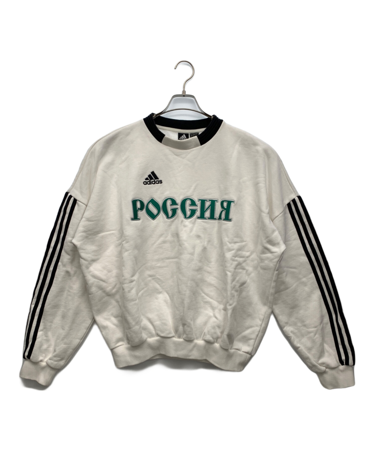 adidas (アディダス) Gosha Rubchinskiy (ゴーシャラブチンスキー) スウェット ホワイト サイズ:XS