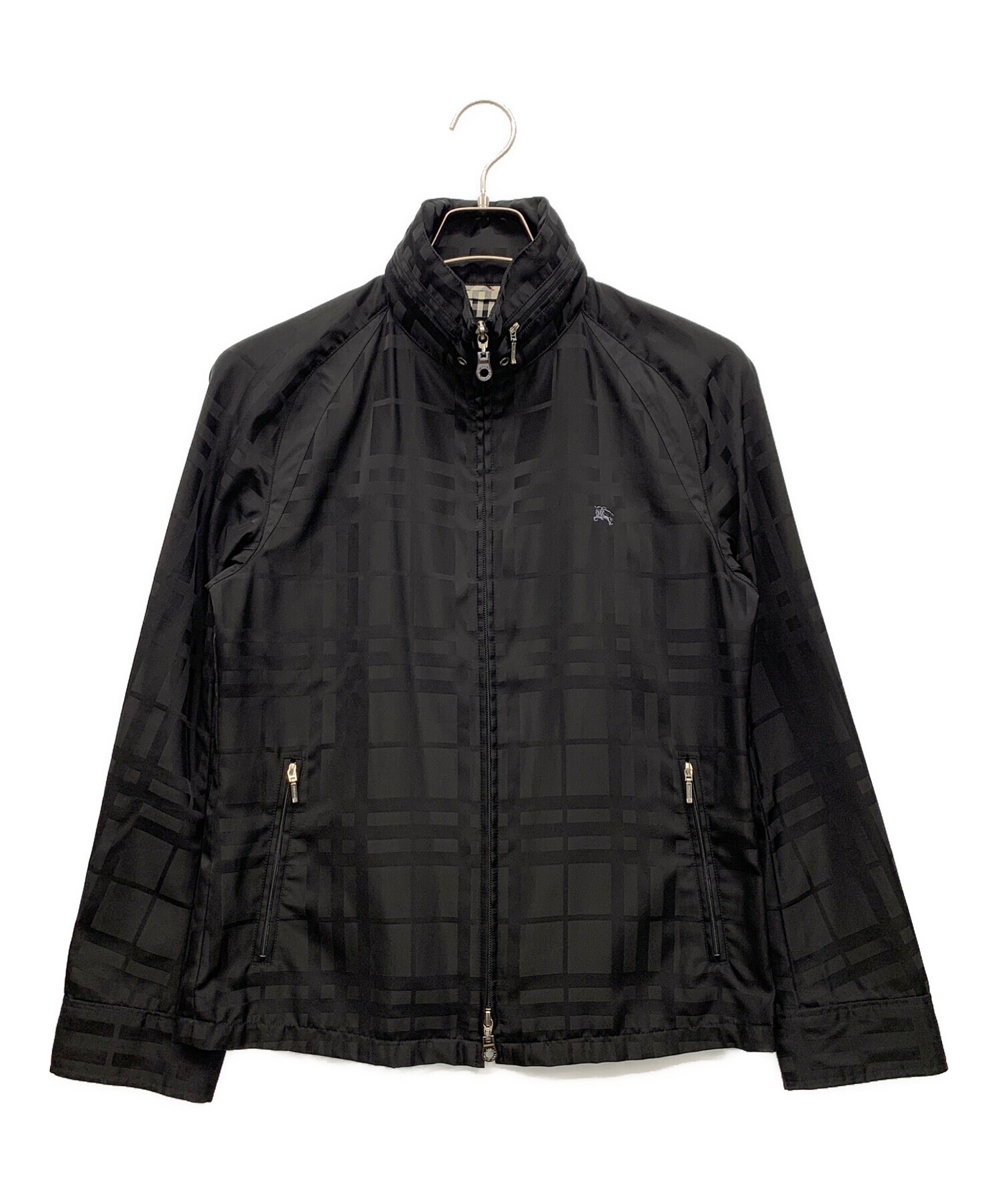 BURBERRY BLACK LABEL (バーバリーブラックレーベル) ナイロンジャケット ブラック サイズ:M