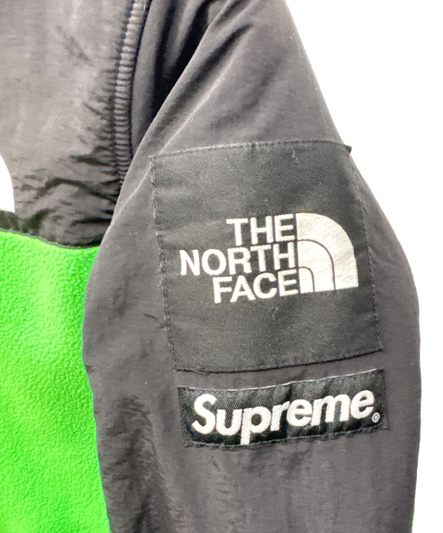 SUPREME (シュプリーム) THE NORTH FACE (ザ ノース フェイス) RTG Fleece Jacket グリーン×グレー  サイズ:S