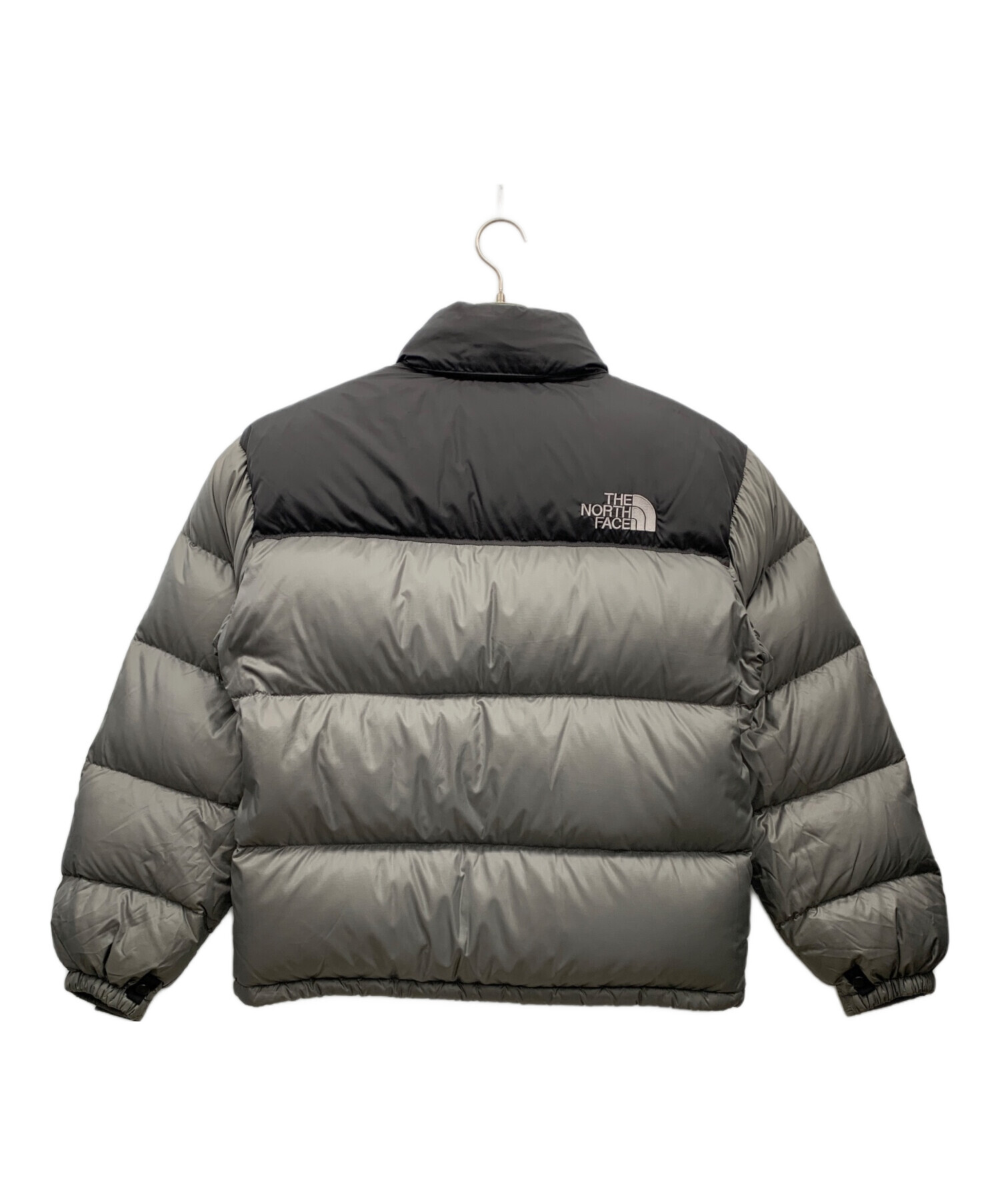 THE NORTH FACE (ザ ノース フェイス) ダウンジャケット グレー×ブラック サイズ:M