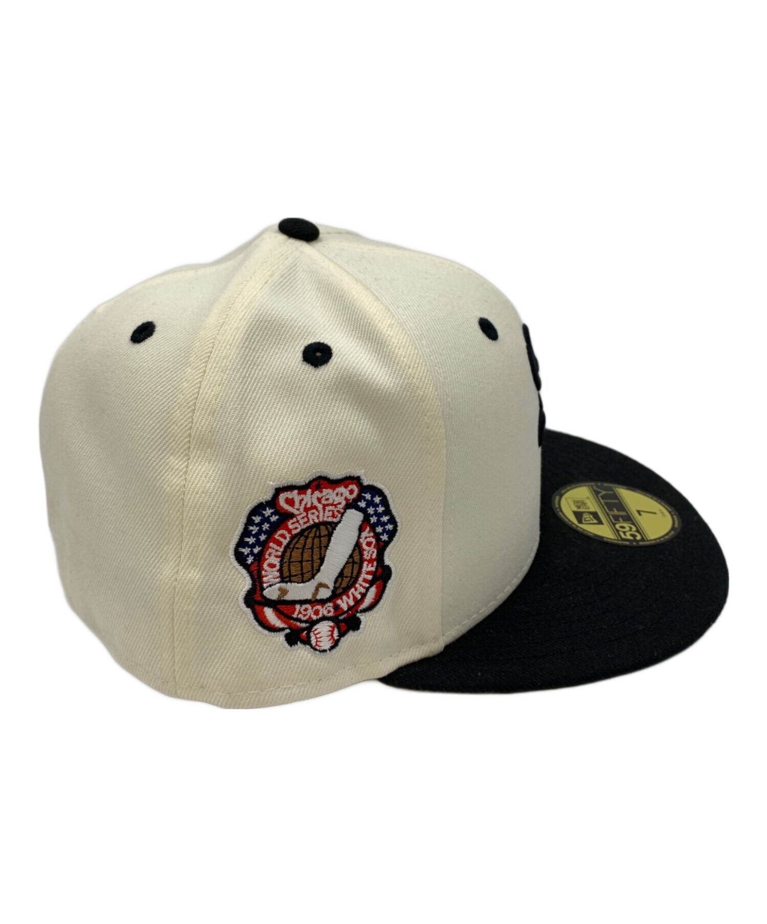 中古・古着通販】New Era (ニューエラ) キャップ ホワイト×ブラック サイズ:7(55.8cm)｜ブランド・古着通販  トレファク公式【TREFAC FASHION】スマホサイト