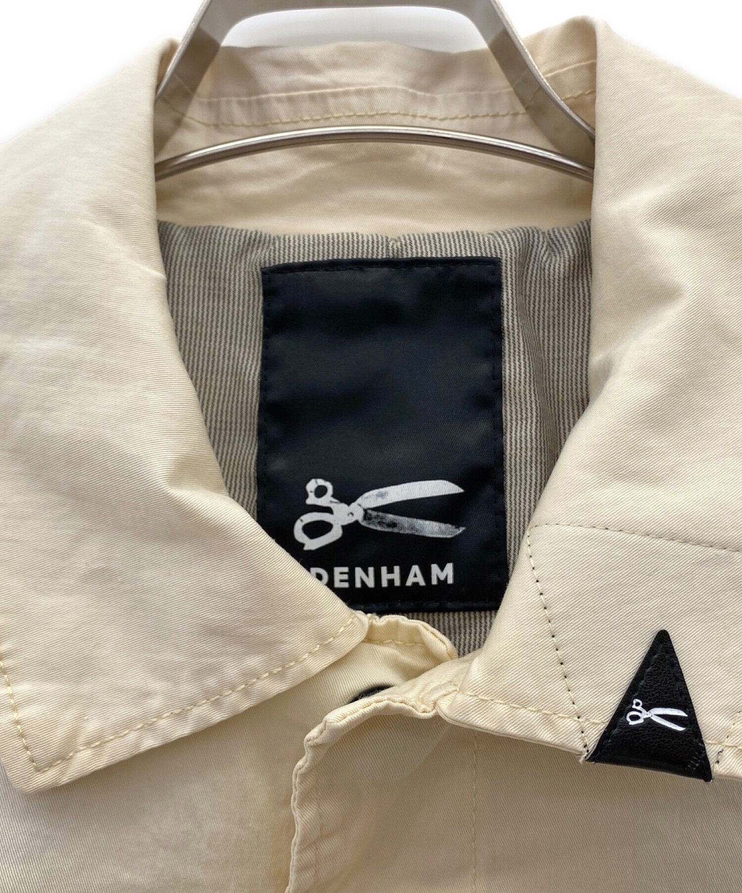 中古・古着通販】Denham (デンハム) ステンカラーコート アイボリー 