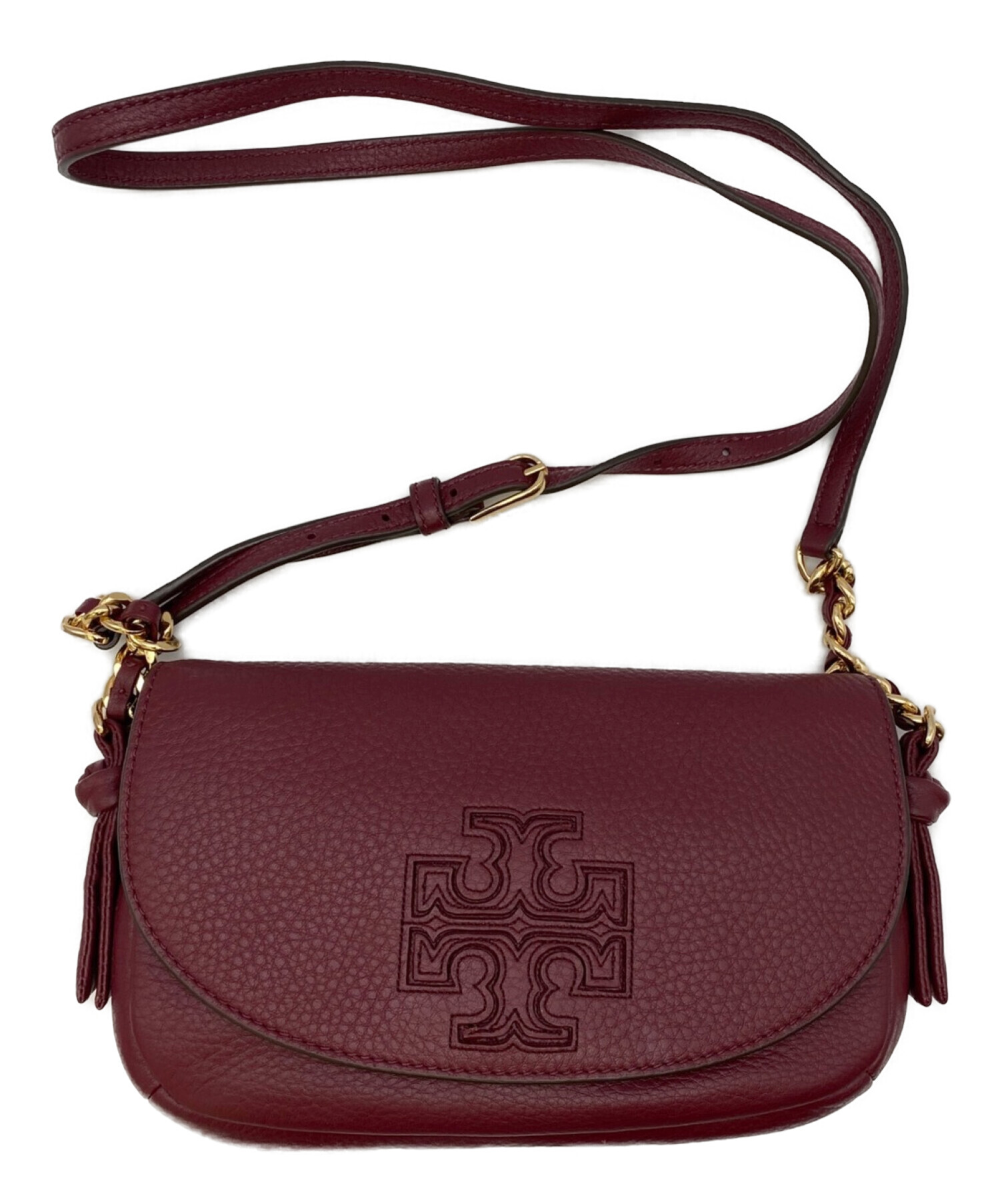 TORY BURCH (トリーバーチ) チェーンショルダーバッグ ワインレッド