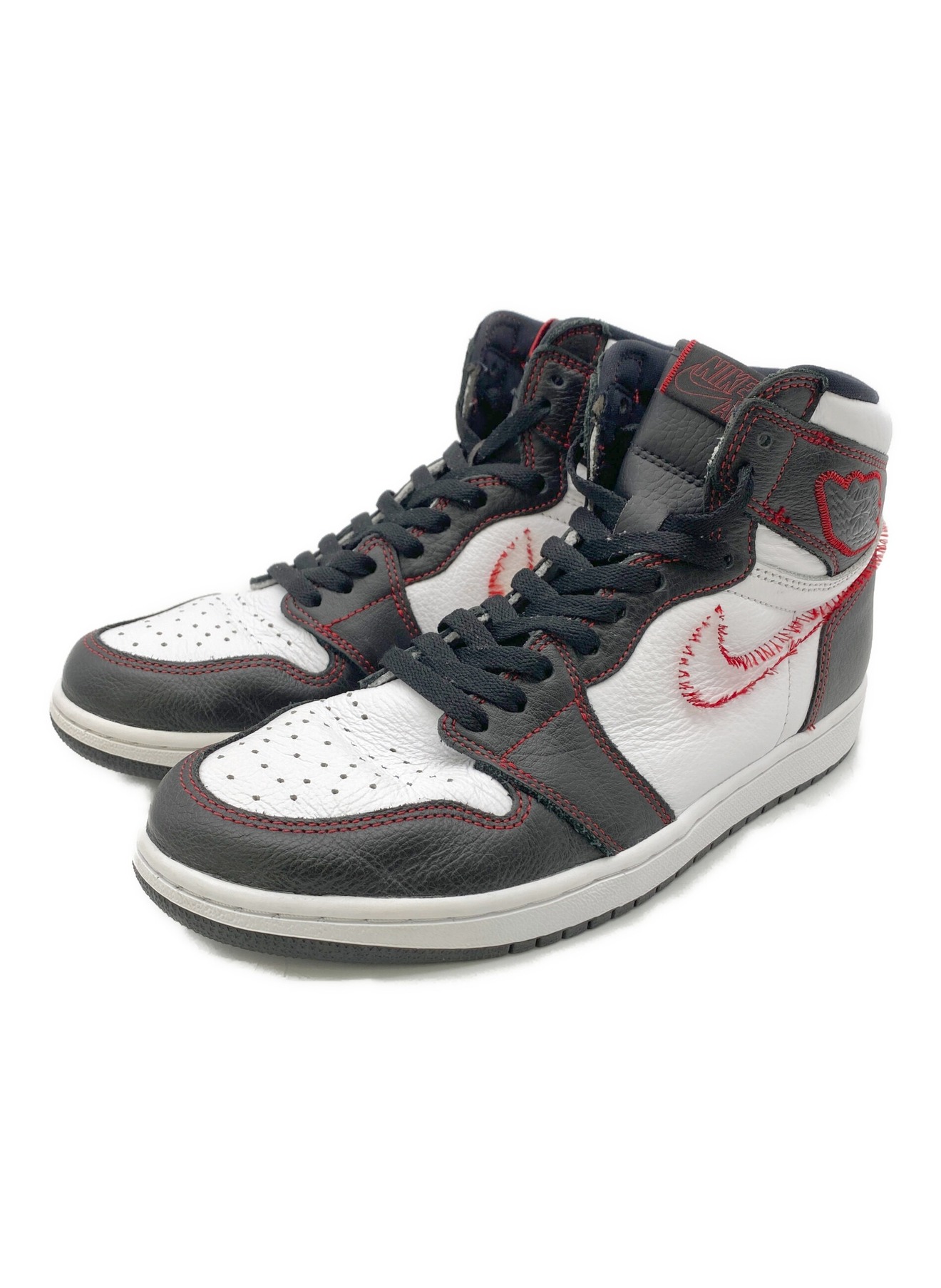 NIKE (ナイキ) Nike Air Jordan 1 High OG Defiant/Gym Red（デファイアント/ジム レッド）  ホワイト×ブラック サイズ:27.5㎝