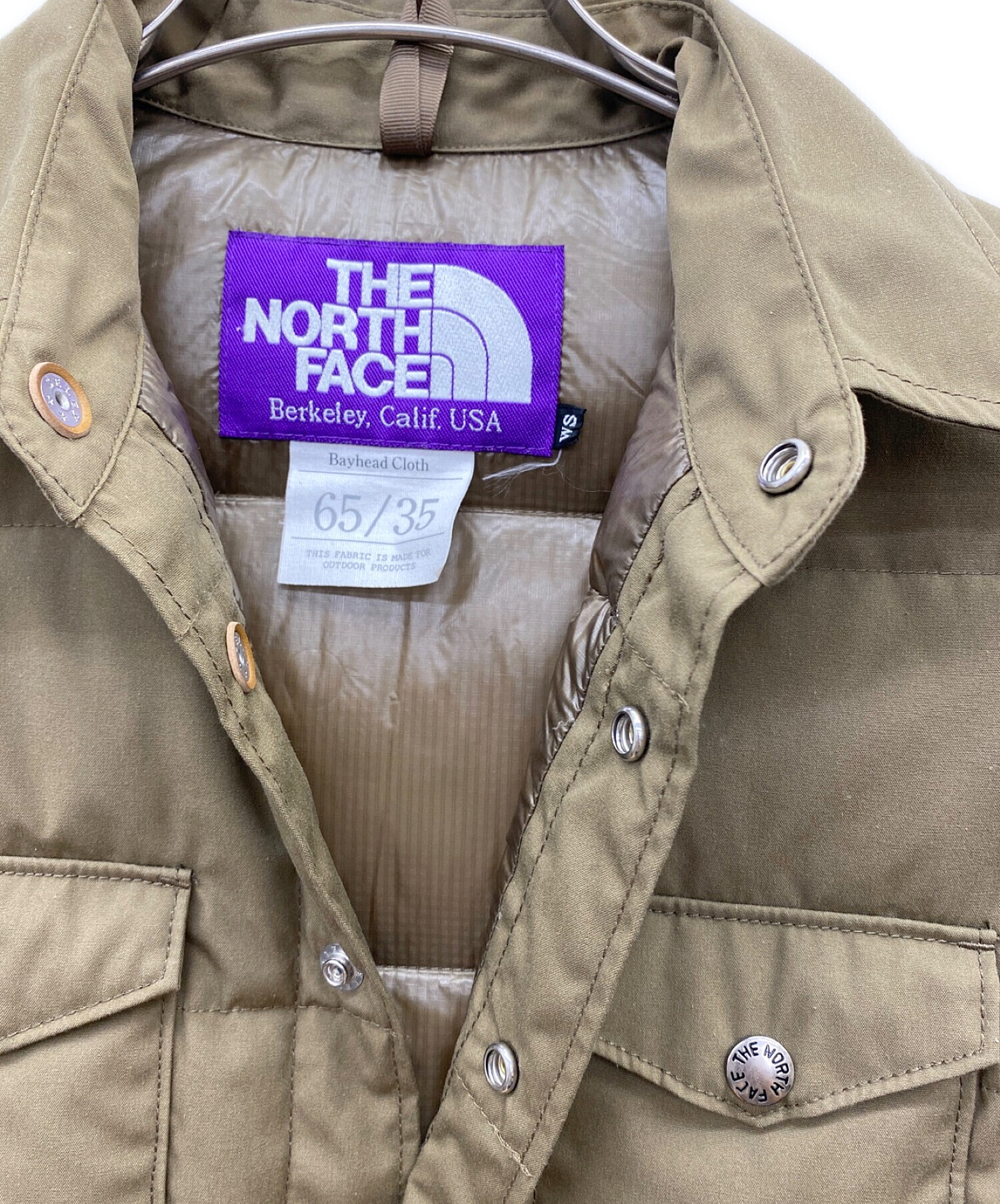 中古・古着通販】THE NORTHFACE PURPLELABEL (ザ ノースフェイス パープルレーベル) ダウンシャツ ベージュ  サイズ:ws｜ブランド・古着通販 トレファク公式【TREFAC FASHION】スマホサイト