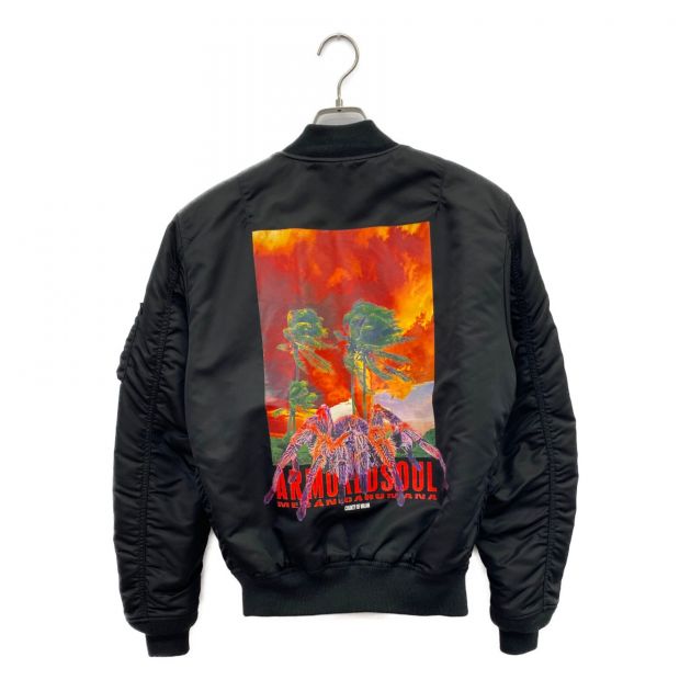 中古・古着通販】MARCELO BURLON × ALPHA (マルセロバーロン × アルファ) ブルゾン ＭＡ－１ ブラック サイズ:M｜ブランド・古着通販  トレファク公式【TREFAC FASHION】スマホサイト