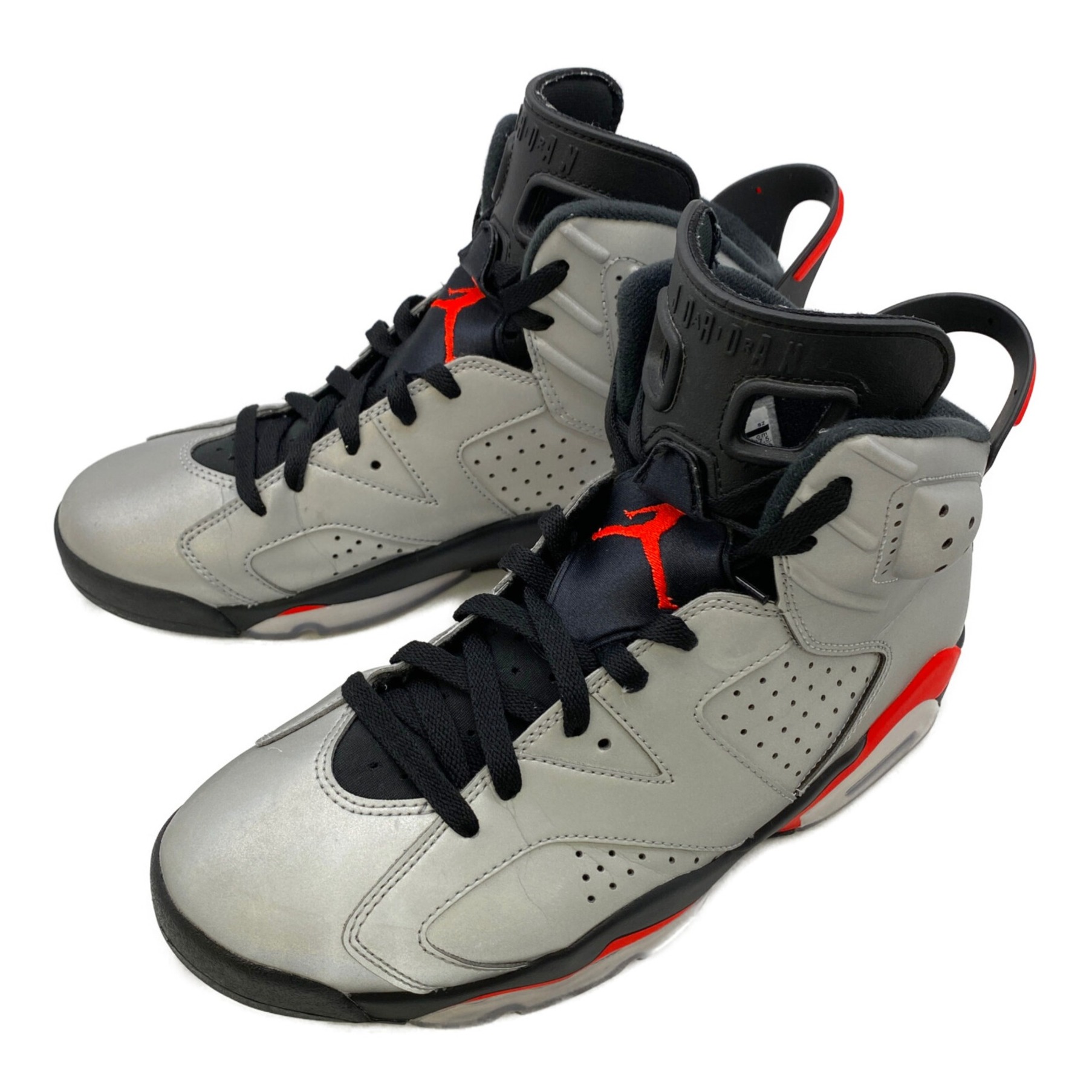 NIKE (ナイキ) Nike Air Jordan 6 Reflective Infrared （リフレクティブ/インフラレッド） グレー×オレンジ  サイズ:27.5㎝