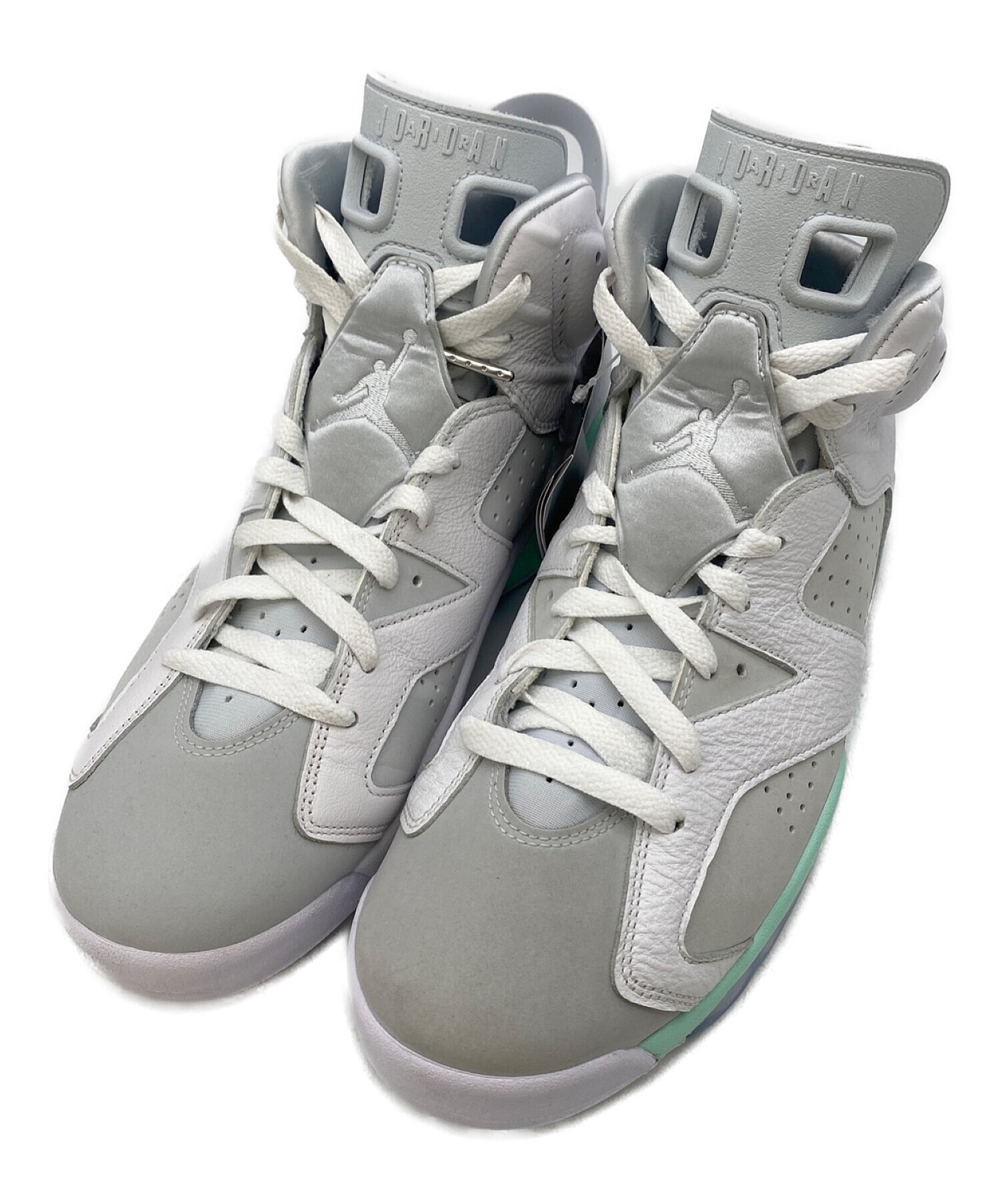 中古・古着通販】NIKE (ナイキ) Air Jordan 6 グレー×ミント サイズ