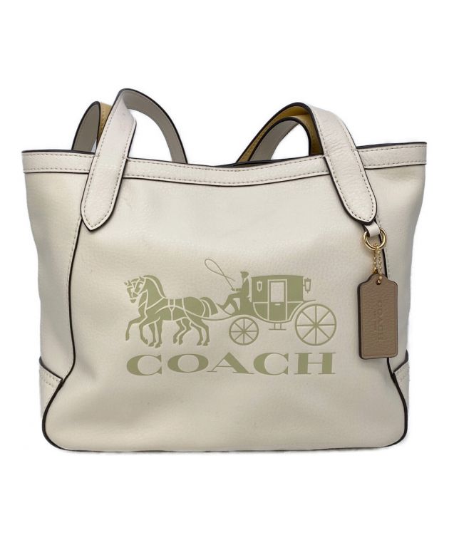 中古・古着通販】COACH (コーチ) トートバッグ ホワイト