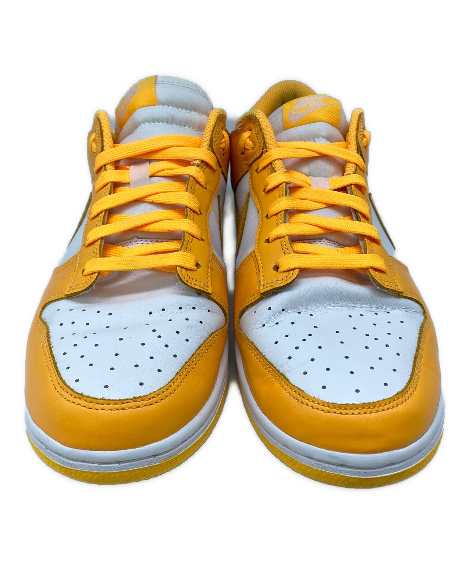 ナイキ NIKE WMNS DUNK LOW LASER ORANGE イエロー×ホワイト サイズ