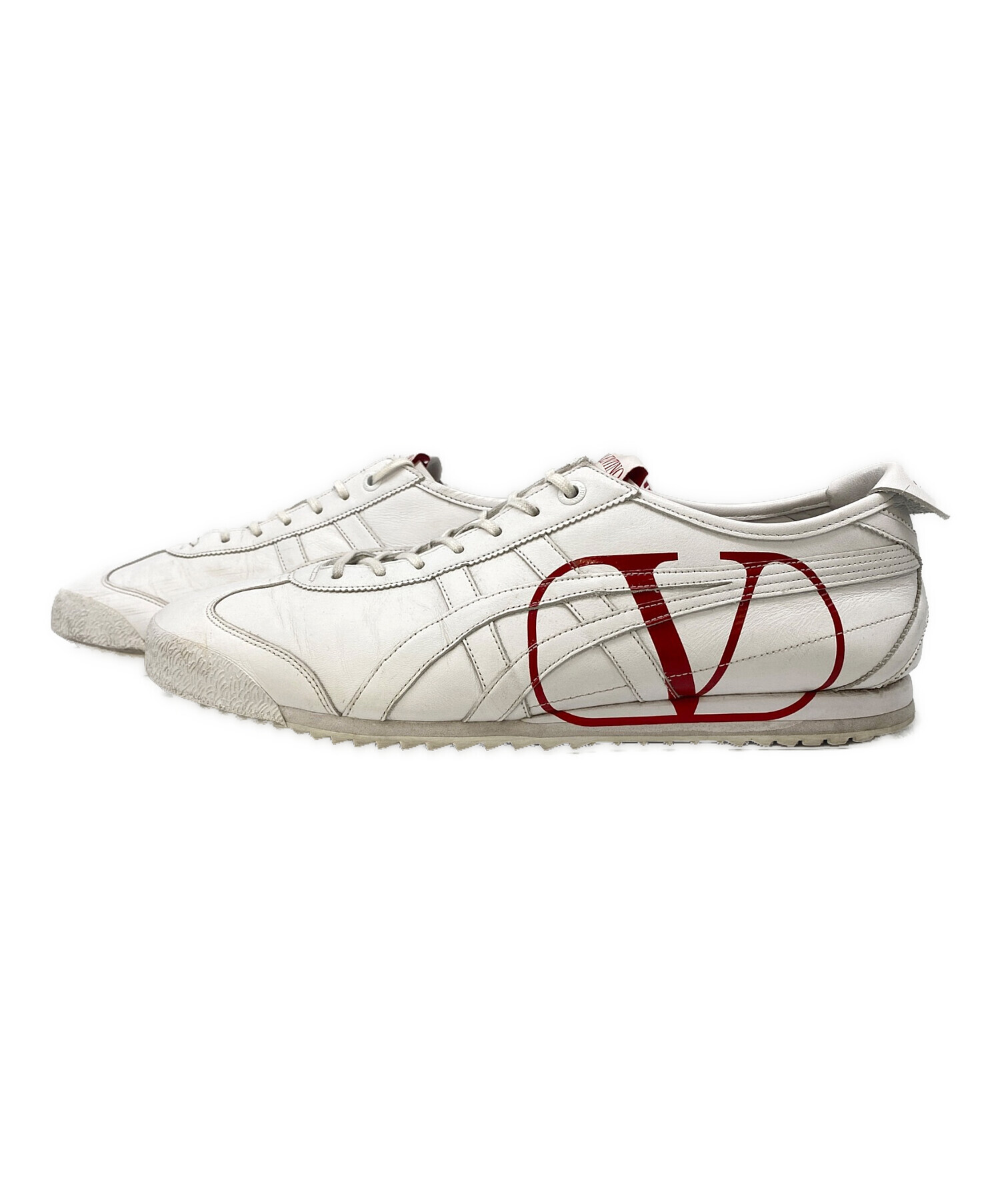 中古・古着通販】VALENTINO GARAVANI (ヴァレンティノ・ガラヴァーニ) Onitsuka Tiger (オニツカタイガー)  MEXICO 66 SD ホワイト×レッド サイズ:28㎝｜ブランド・古着通販 トレファク公式【TREFAC FASHION】スマホサイト