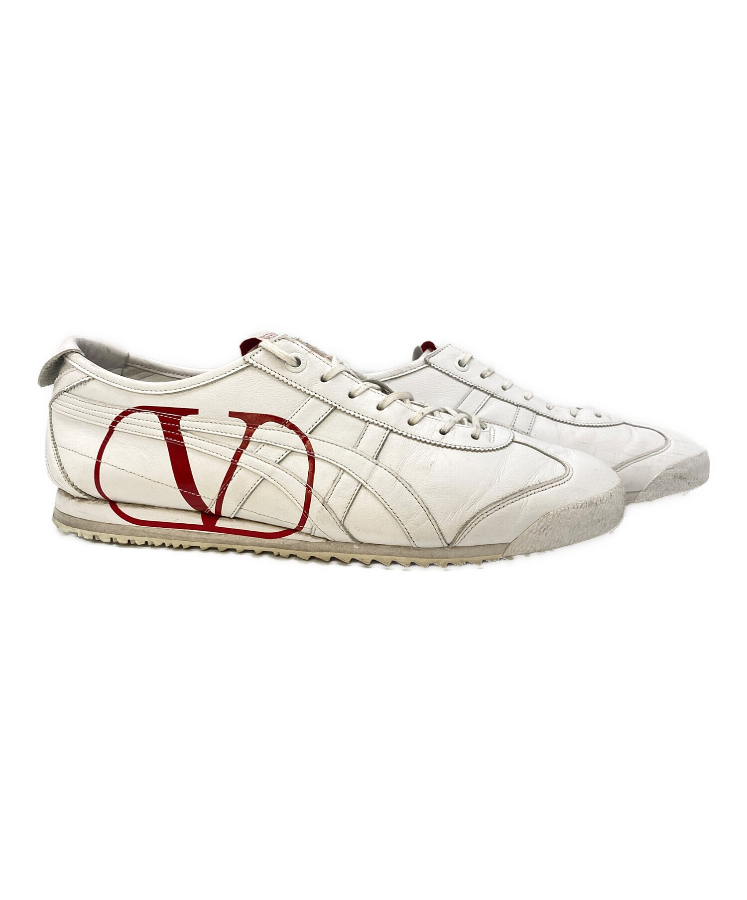 中古・古着通販】VALENTINO GARAVANI (ヴァレンティノ・ガラヴァーニ) Onitsuka Tiger (オニツカタイガー) MEXICO  66 SD ホワイト×レッド サイズ:28㎝｜ブランド・古着通販 トレファク公式【TREFAC FASHION】スマホサイト