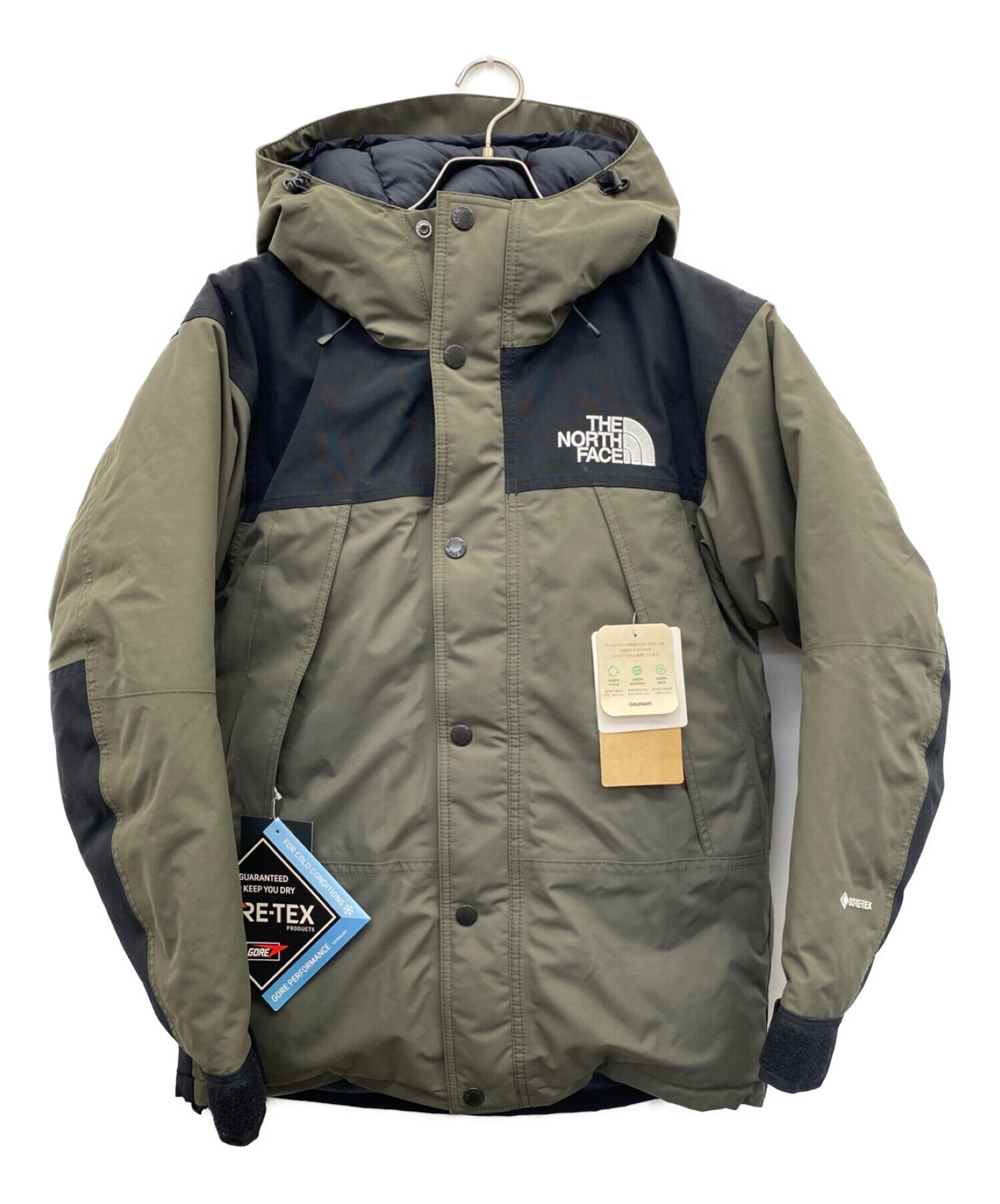 THE NORTH FACE (ザ ノース フェイス) マウンテンダウンジャケット グリーン サイズ:Ｓ