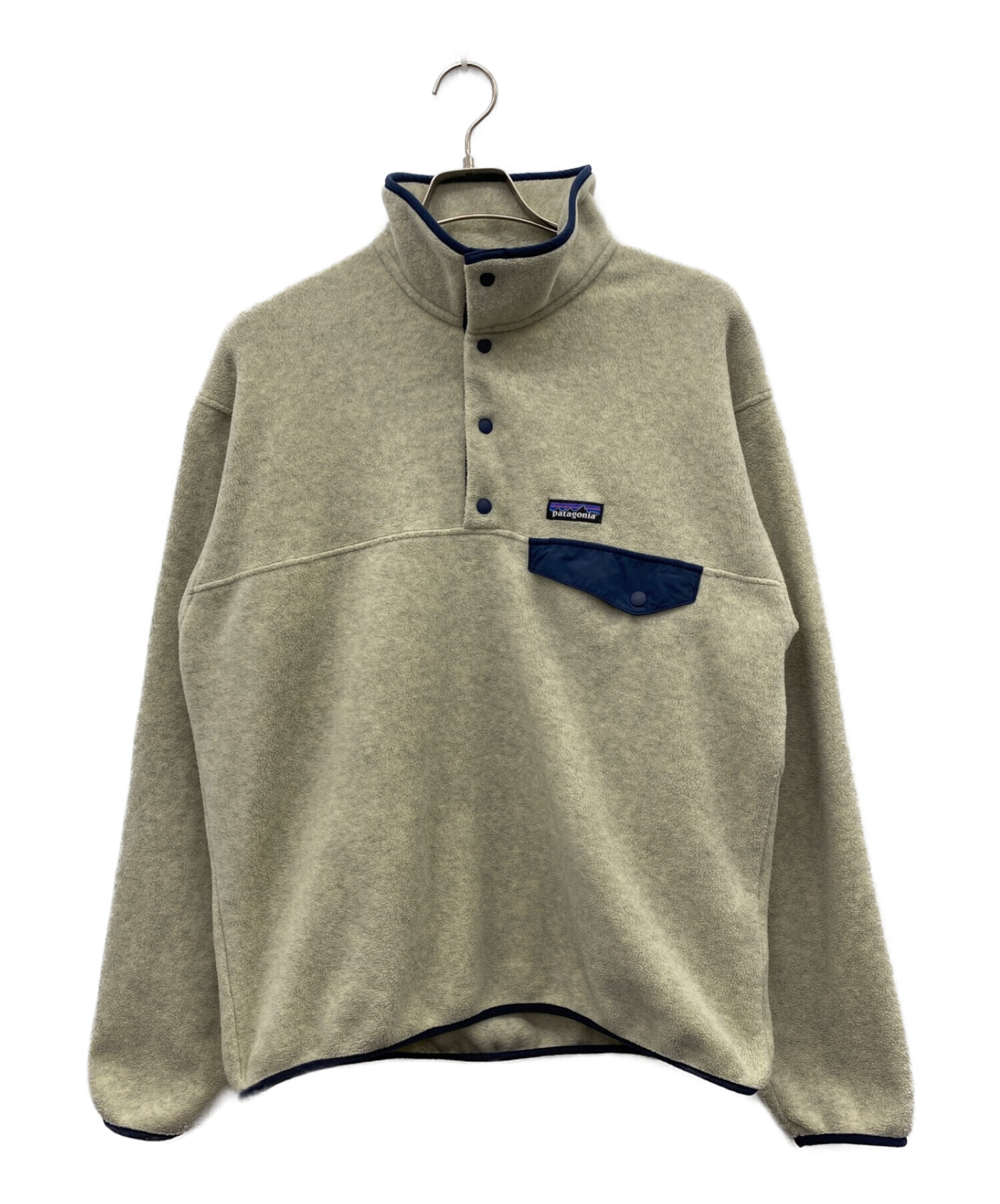 Patagonia (パタゴニア) シンチラスナップ グレー×ネイビー サイズ:M