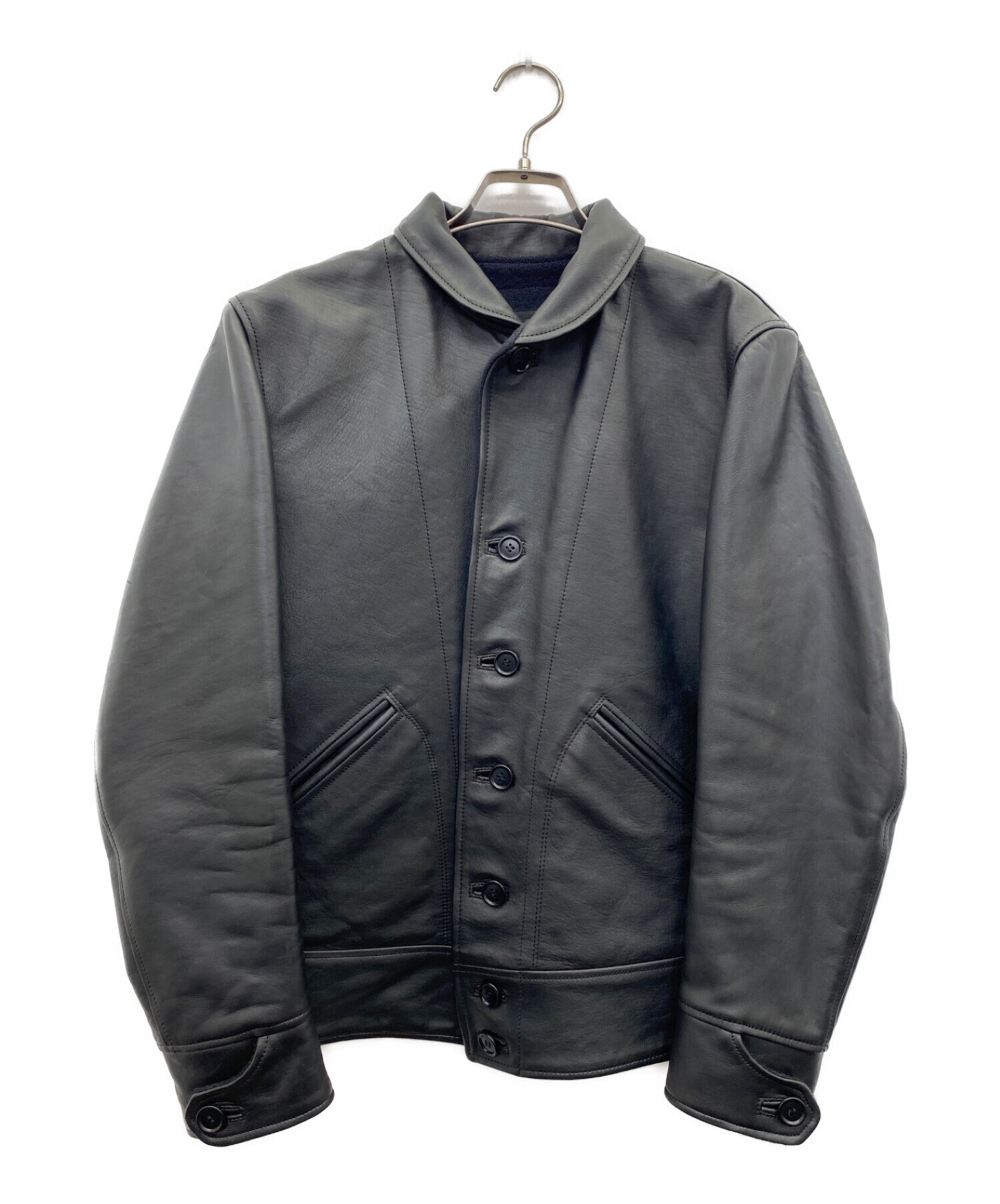 TENDERLOIN (テンダーロイン) レザージャケット ブラック サイズ:S