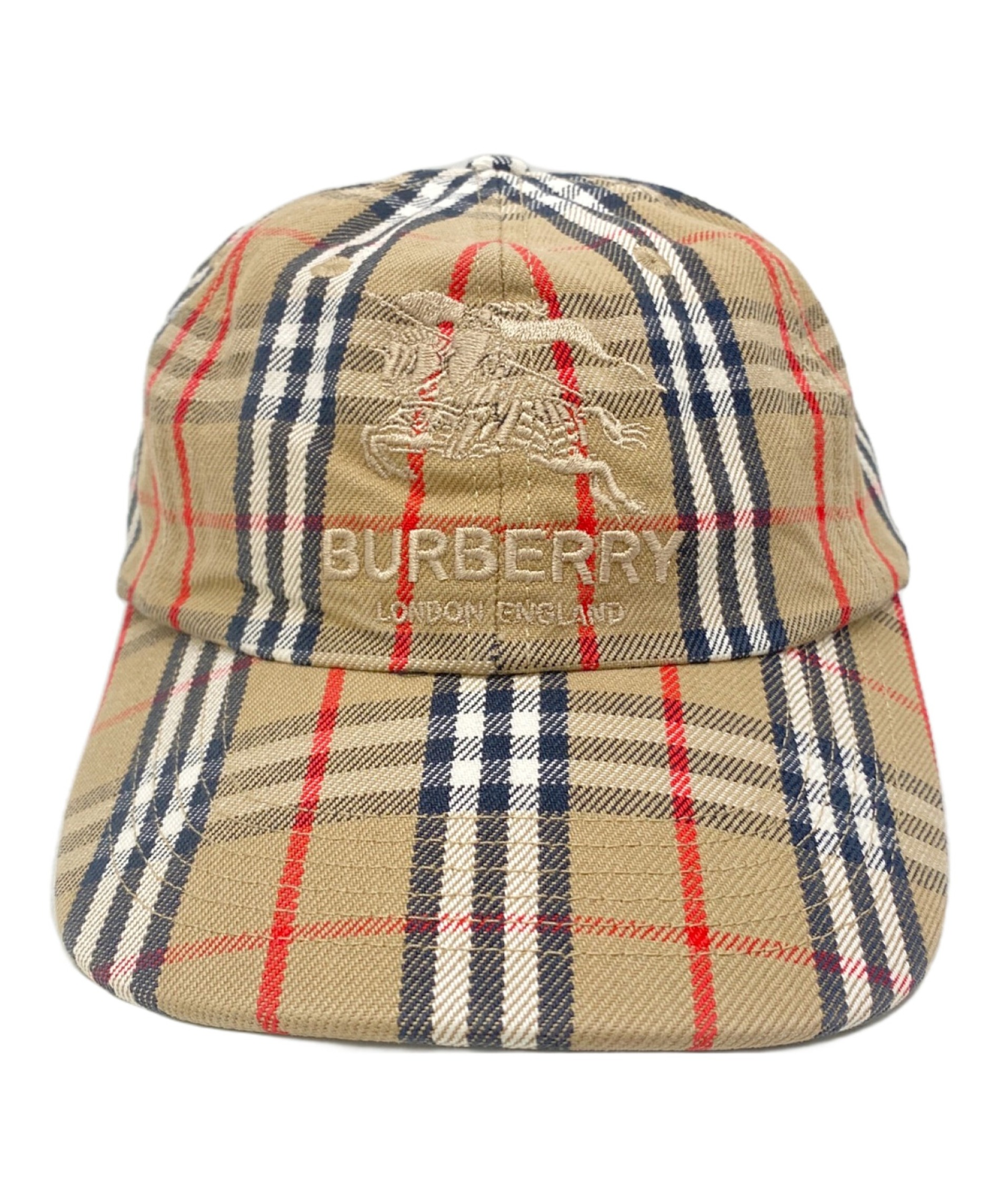 BURBERRY LONDON (バーバリーロンドン) SUPREME (シュプリーム) キャップ ブラウン×ブラック