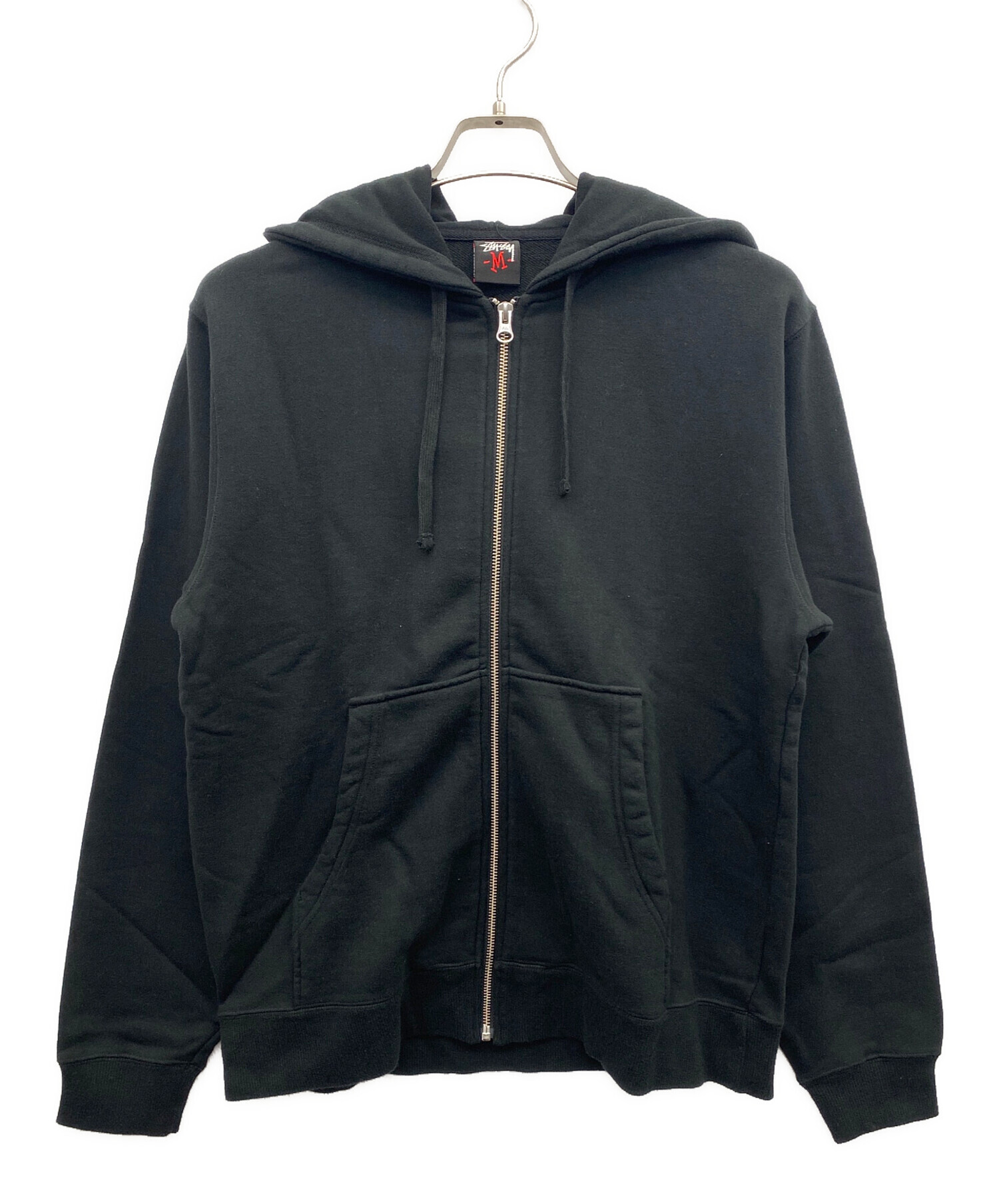 中古・古着通販】stussy (ステューシー) ジップパーカー ブラック サイズ:M｜ブランド・古着通販 トレファク公式【TREFAC  FASHION】スマホサイト