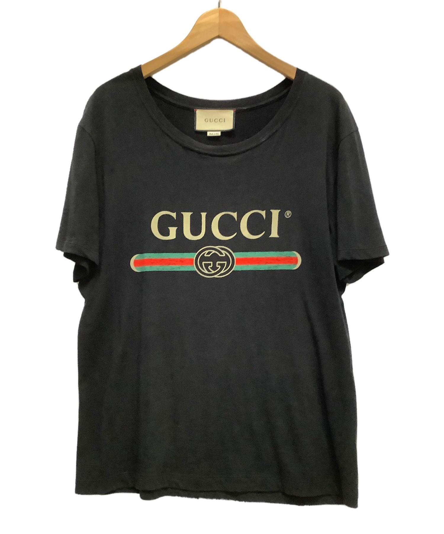 高品質通販GUCCI グッチ ロゴ ウォッシュド Tシャツ Tシャツ/カットソー(半袖/袖なし)
