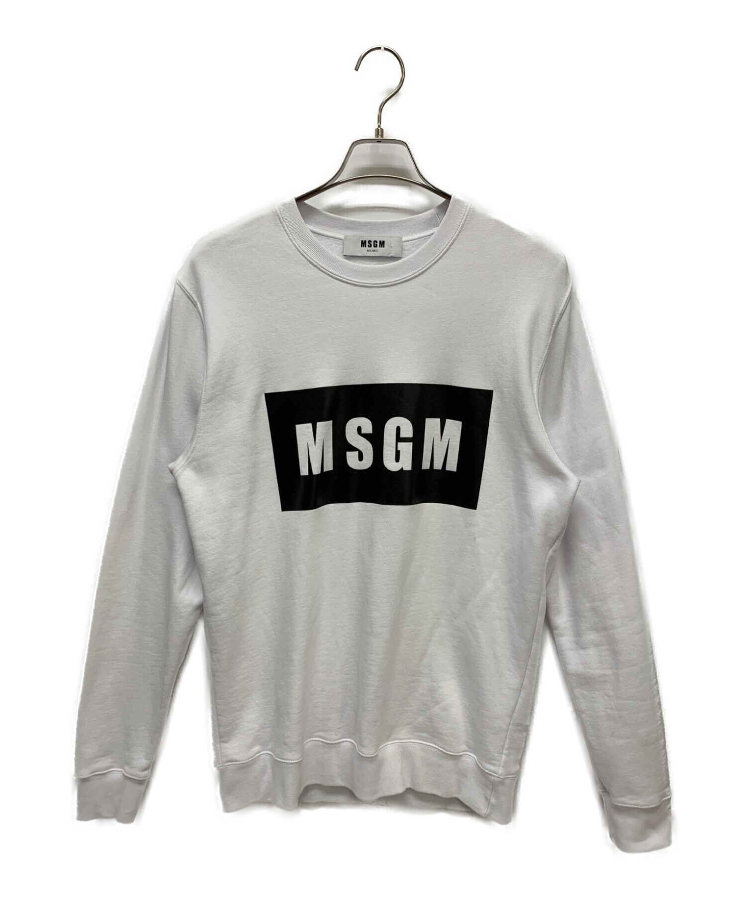 中古・古着通販】MSGM (エムエスジーエム) スウェット ホワイト サイズ