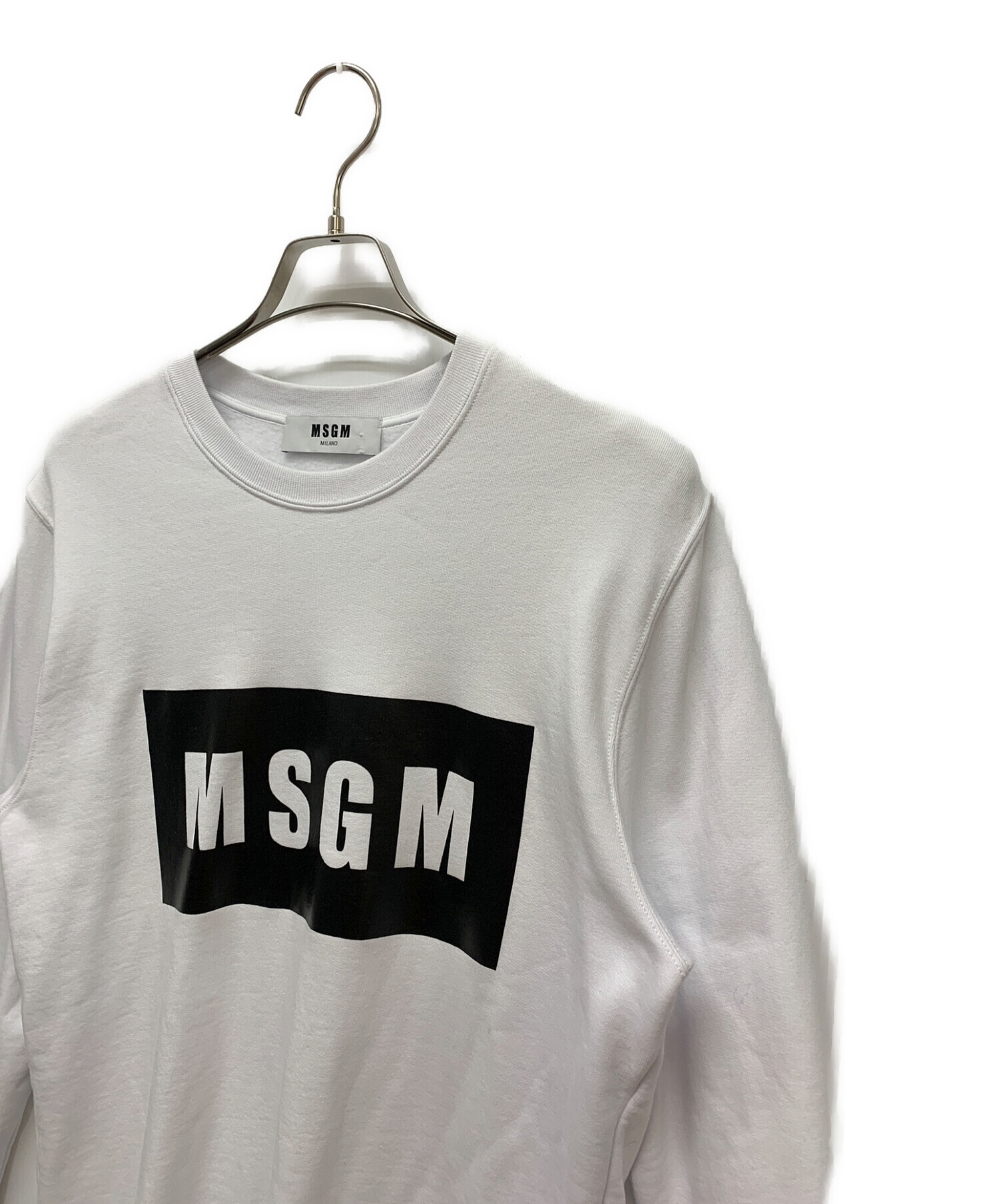 中古・古着通販】MSGM (エムエスジーエム) スウェット ホワイト サイズ