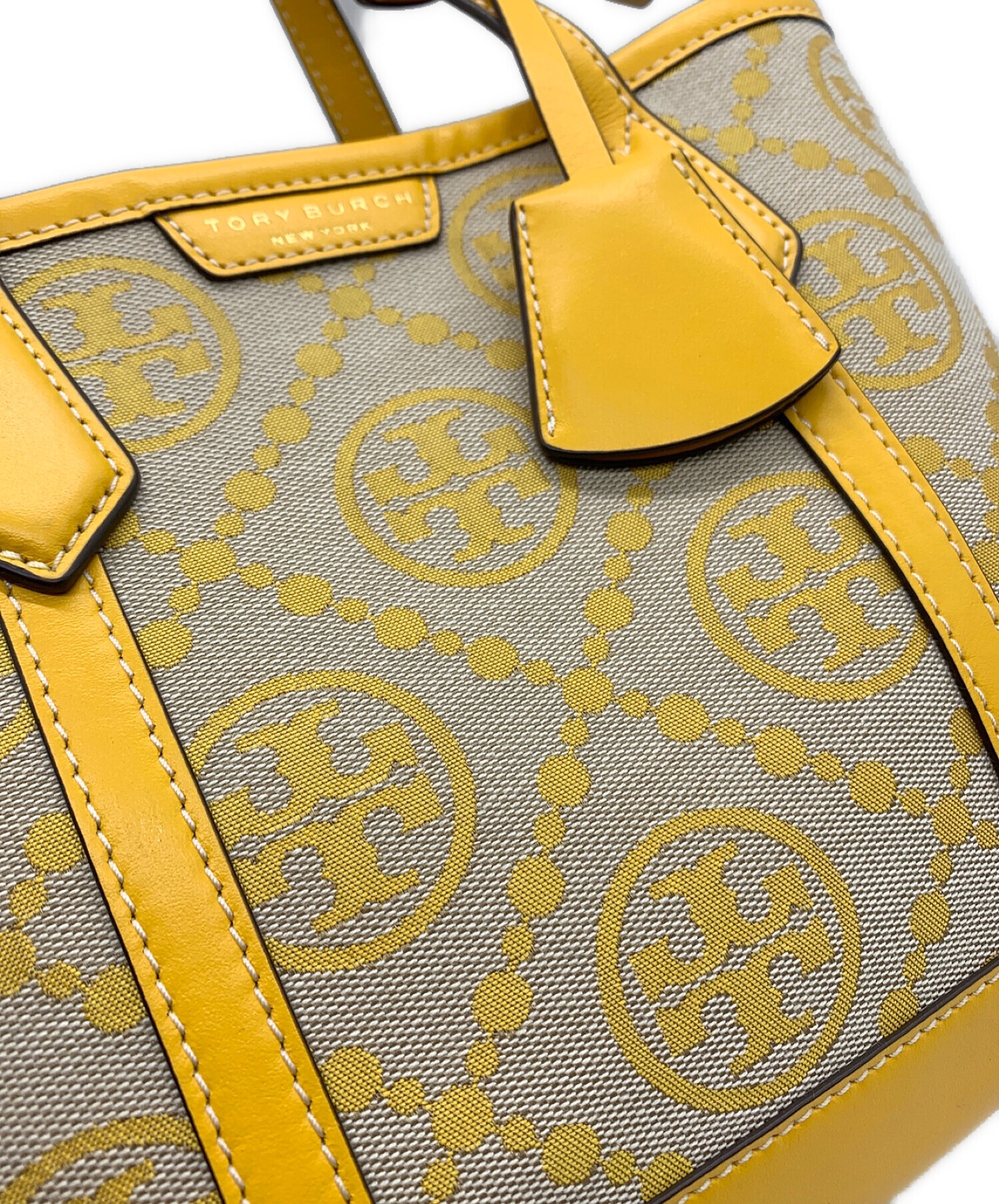 TORY BURCH トリーバーチ ジャカード スモールトートバッグ a