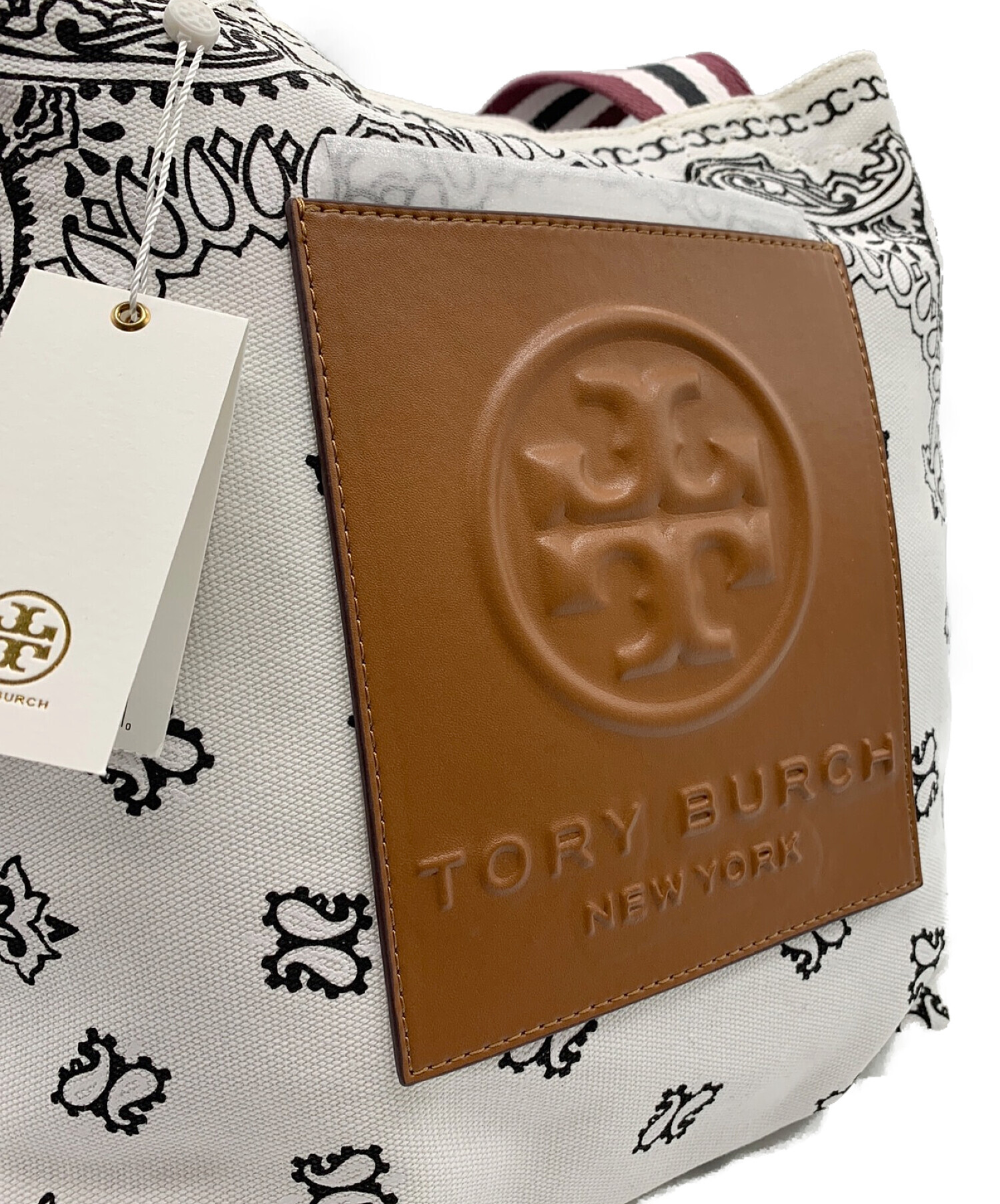 中古・古着通販】TORY BURCH (トリーバーチ) キャンバストートバッグ