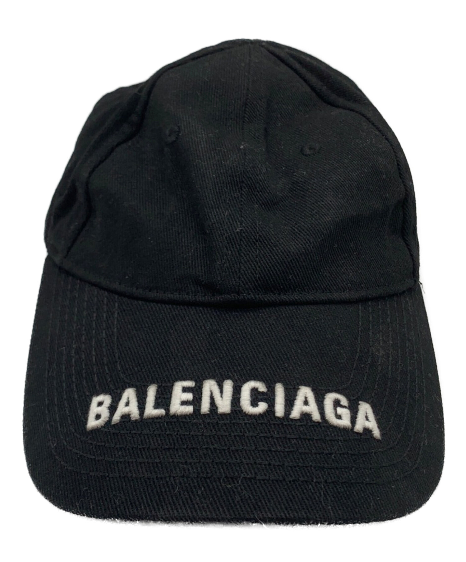BALENCIAGA (バレンシアガ) ロゴバイザーキャップ ブラック サイズ:58ｃｍ