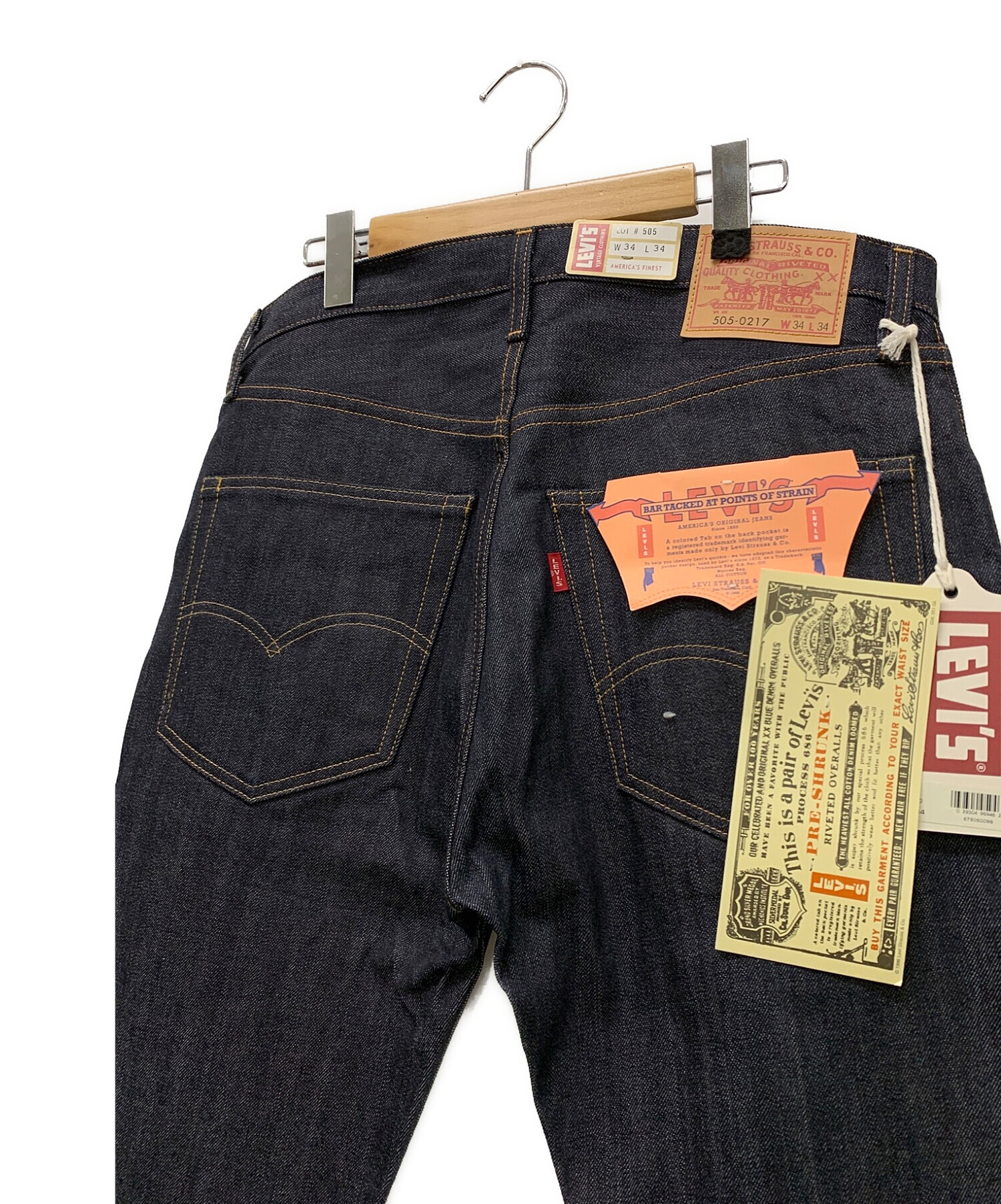 LEVI'S (リーバイス) 1967年モデル復刻デニムパンツ インディゴ サイズ:ｗ34 未使用品