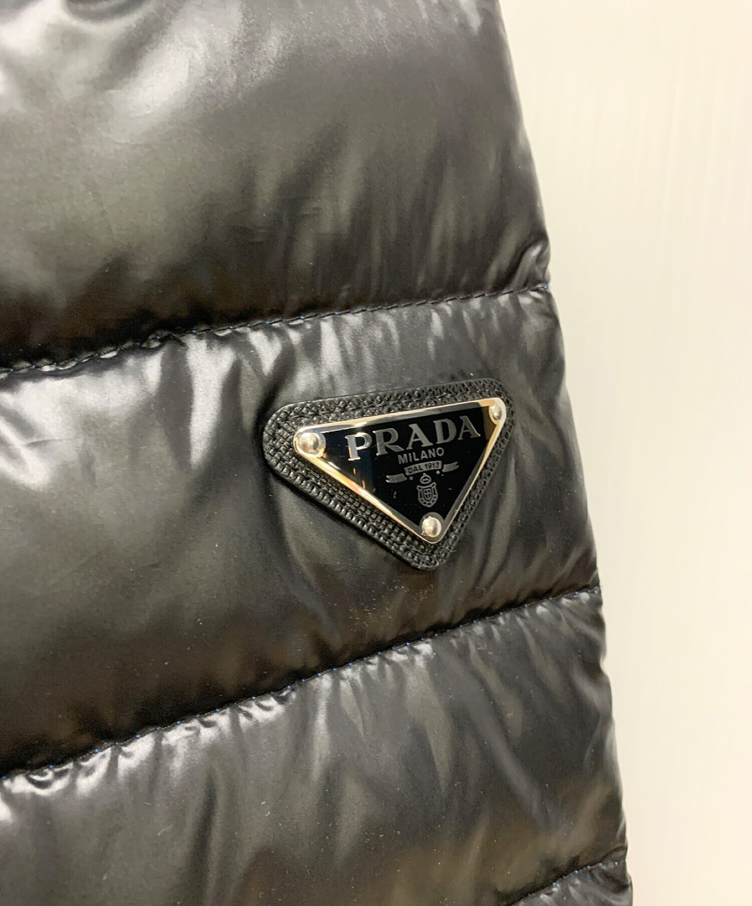 中古・古着通販】PRADA (プラダ) ピウミーノダウンジャケット ブラック