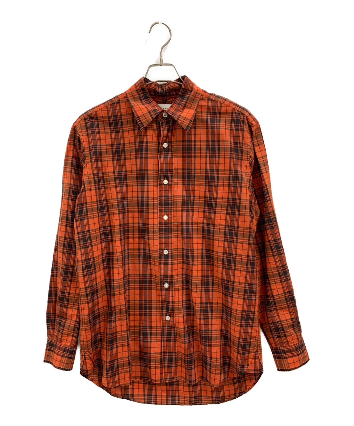 WOOLRICH (ウールリッチ) チェックシャツ オレンジ サイズ:L