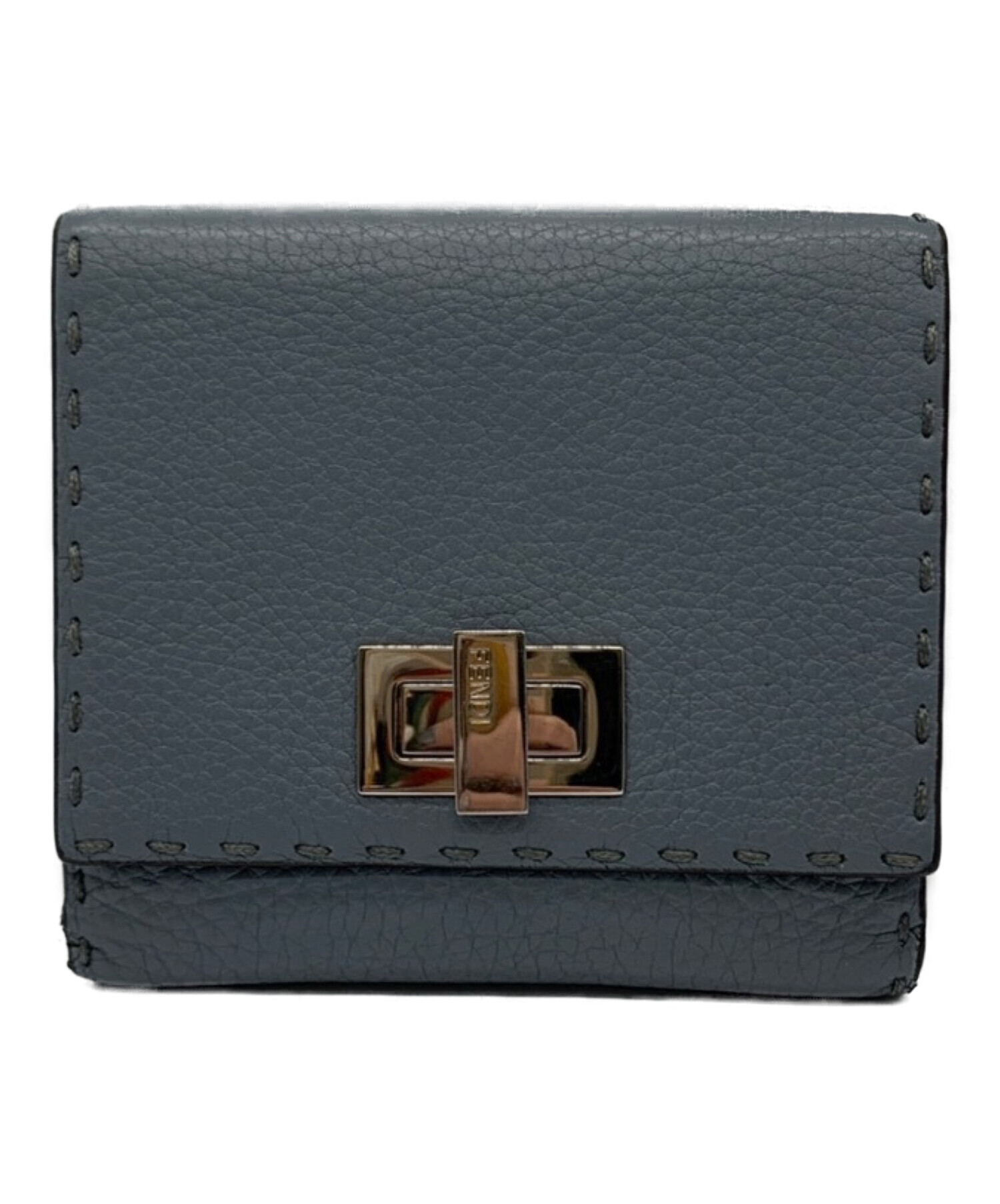 中古・古着通販】FENDI (フェンディ) 3つ折り財布 スカイブルー