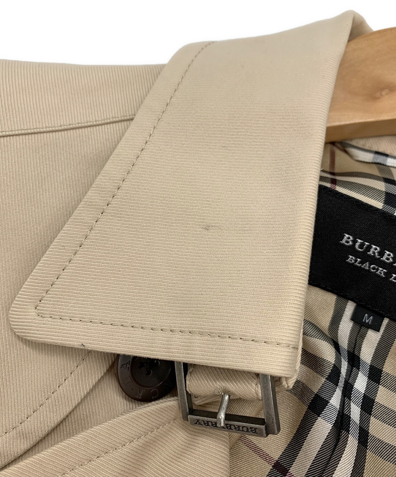 BURBERRY BLACK LABEL (バーバリーブラックレーベル) コットンPコート ベージュ サイズ:M