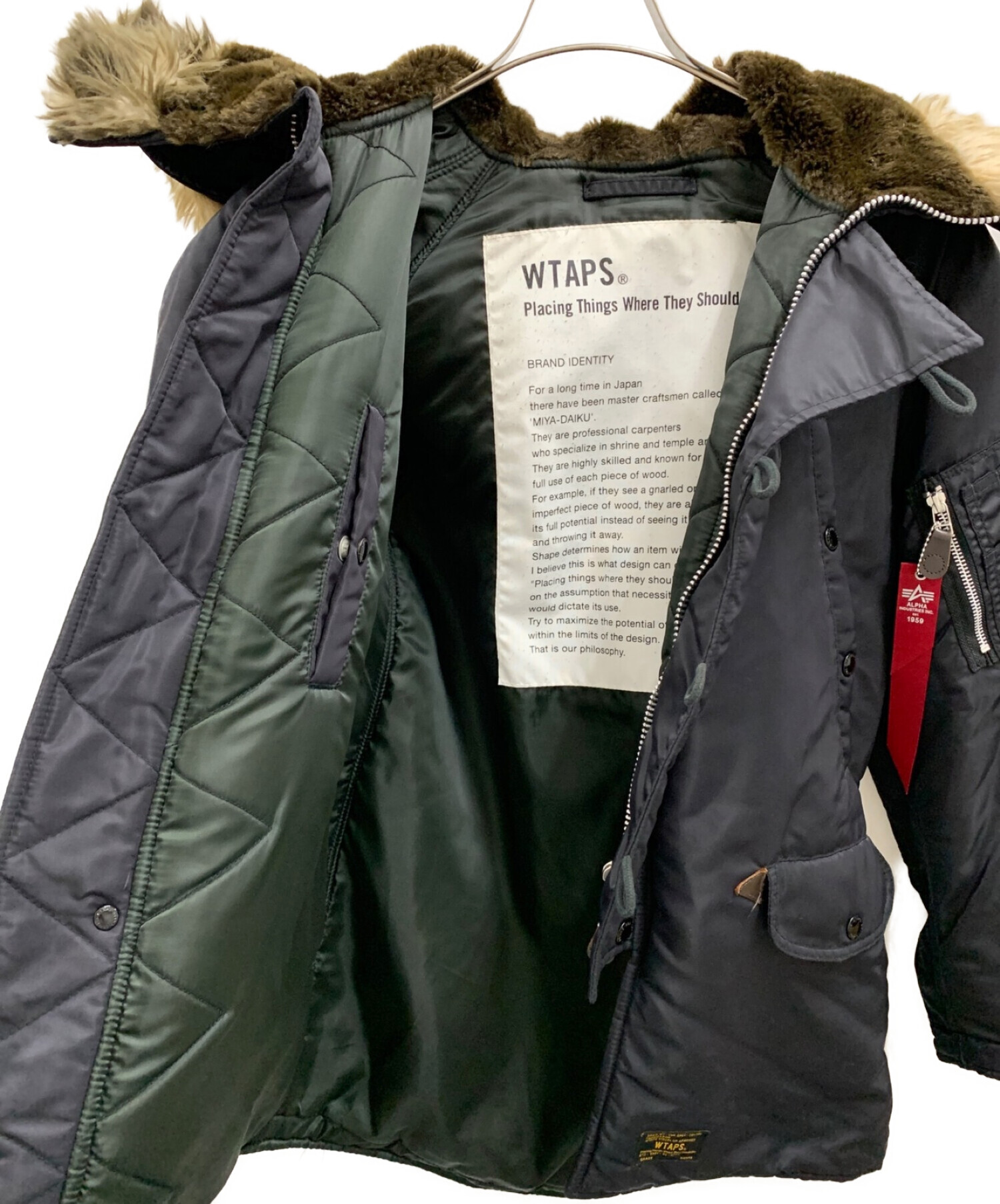 WTAPS (ダブルタップス) N-3Bジャケット ブラック サイズ:S