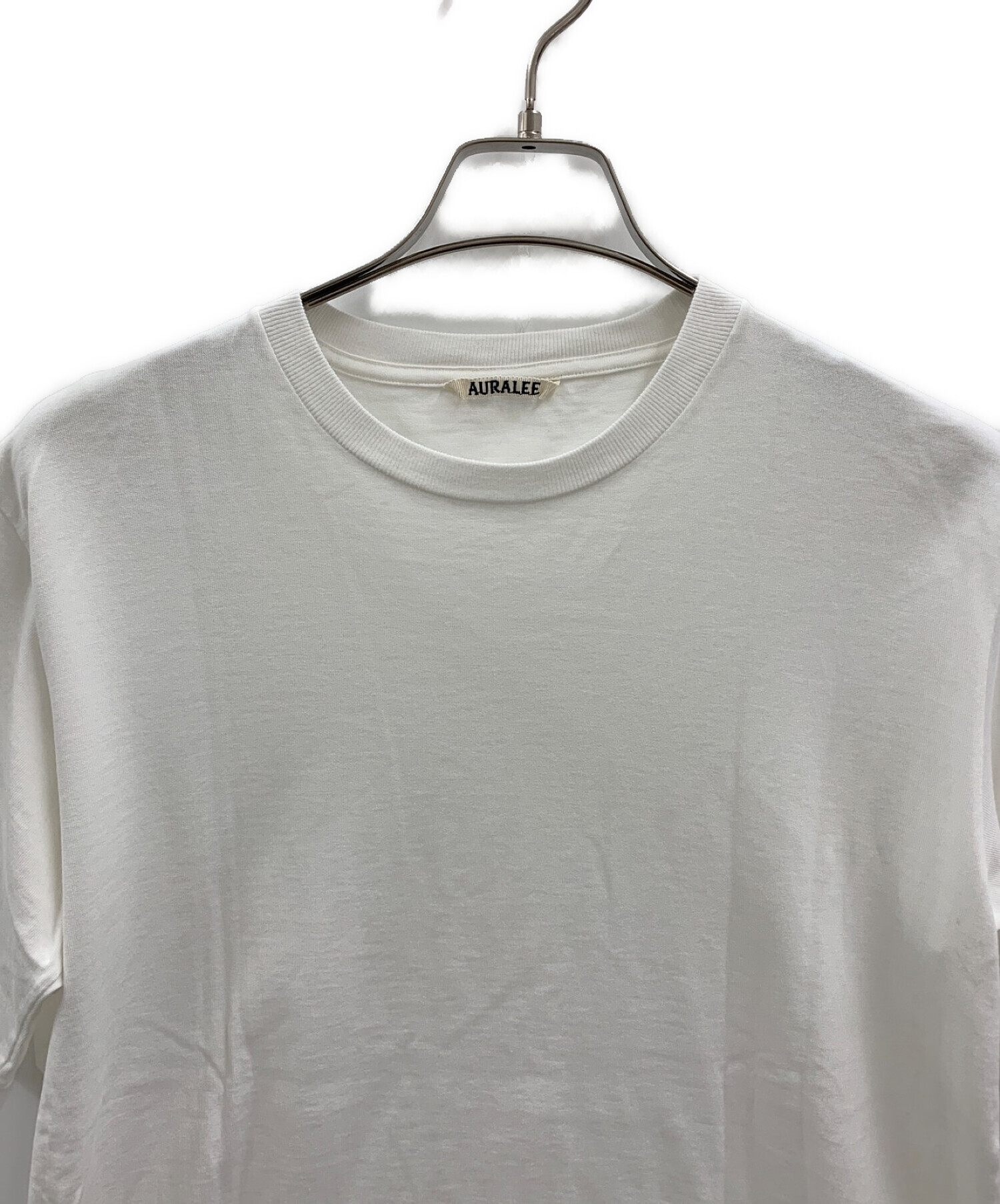 中古・古着通販】AURALEE (オーラリー) Tシャツ ホワイト サイズ:S 