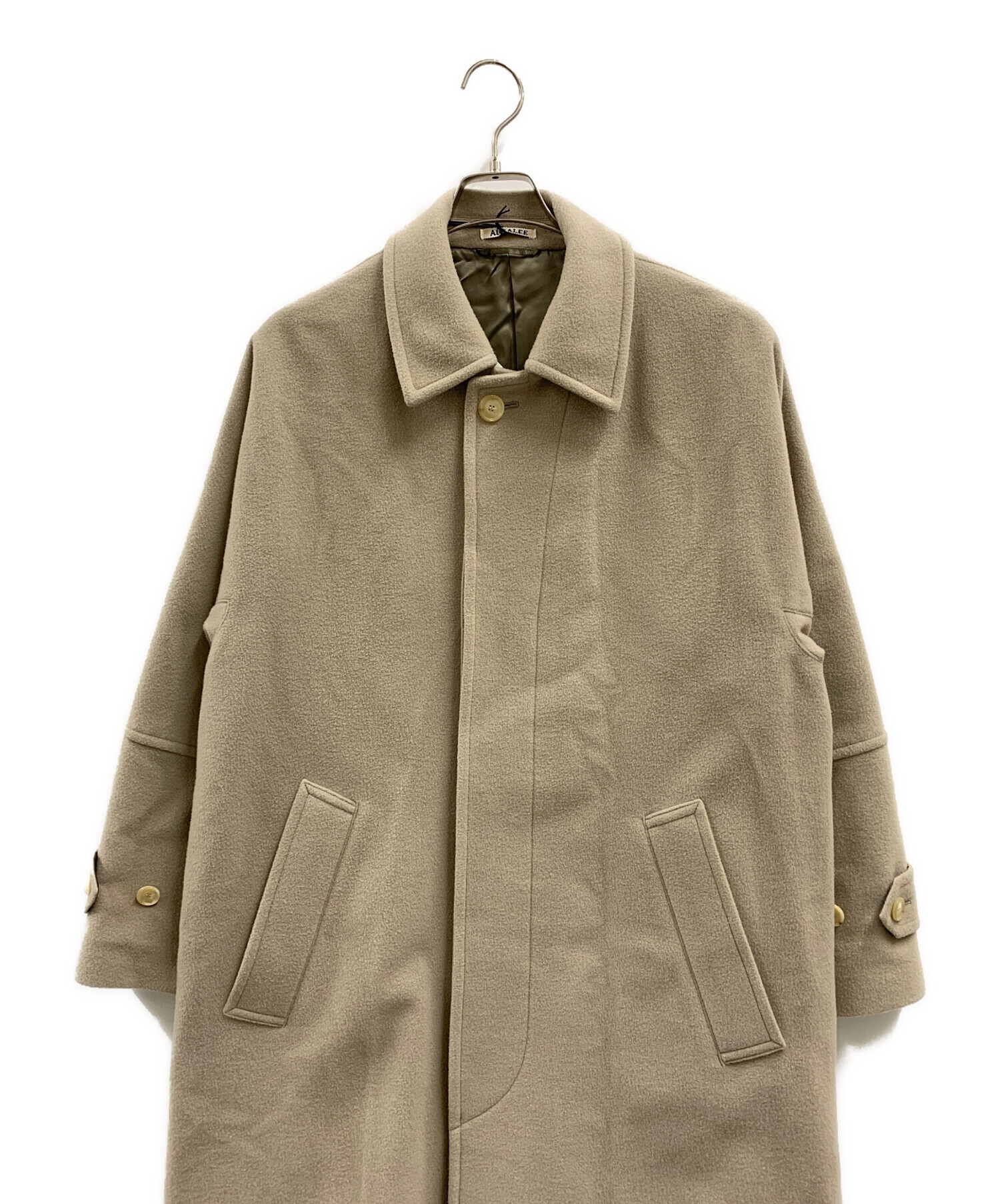 中古・古着通販】AURALEE (オーラリー) CASHMERE WOOL MOSSER BIG COAT ベージュ サイズ:34｜ブランド・古着通販  トレファク公式【TREFAC FASHION】スマホサイト