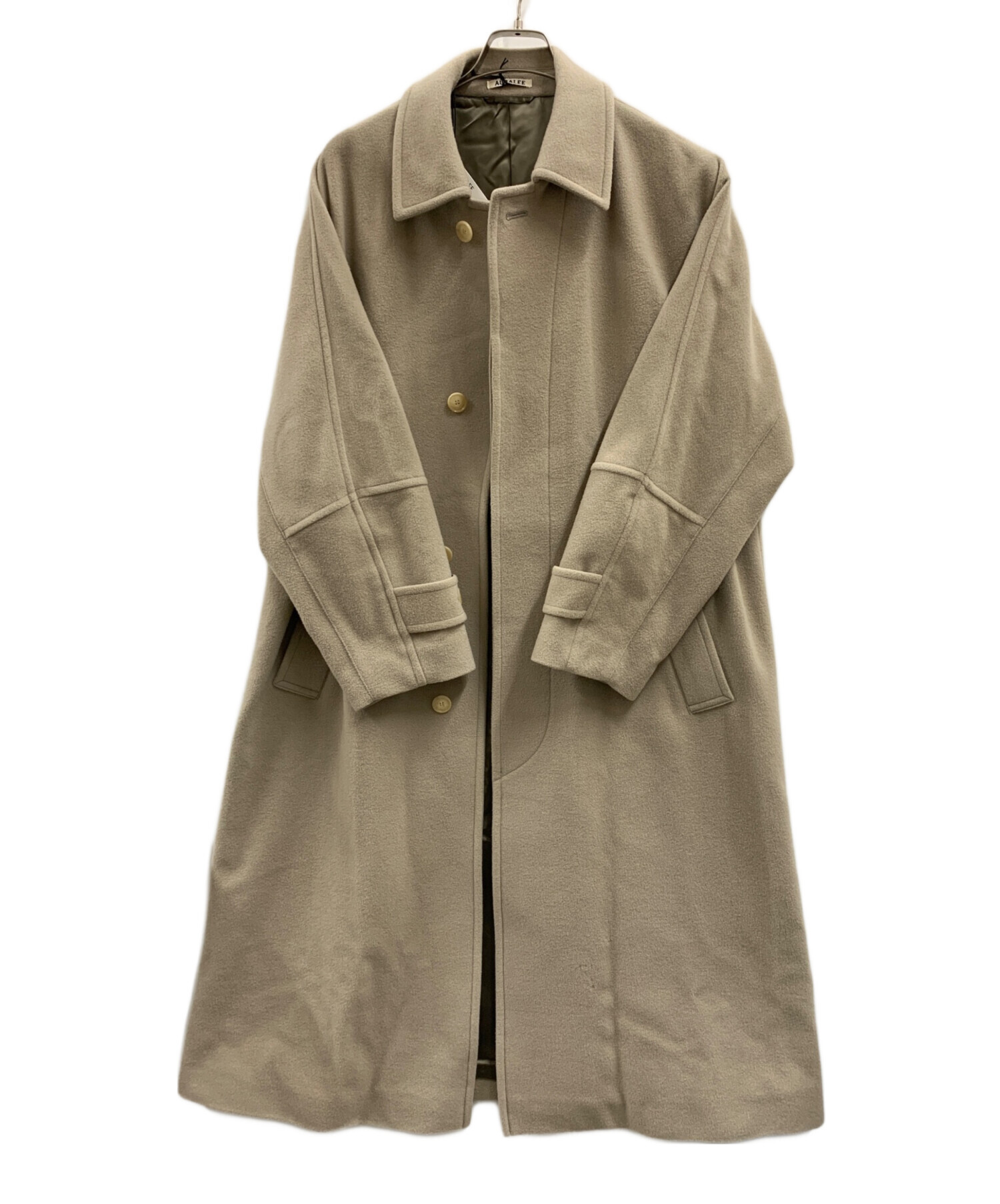 中古・古着通販】AURALEE (オーラリー) CASHMERE WOOL MOSSER BIG COAT ベージュ サイズ:34｜ブランド・古着通販  トレファク公式【TREFAC FASHION】スマホサイト